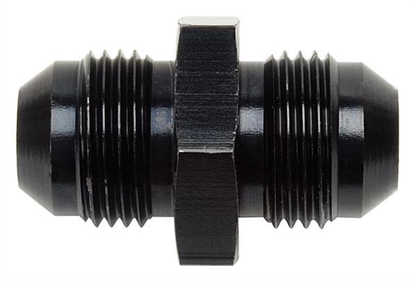 Russell Couplers 660383 Fitting, Coupler, Union, AN to AN, Straight, Aluminum, Black Anodized, -12 AN, -12 AN, Each