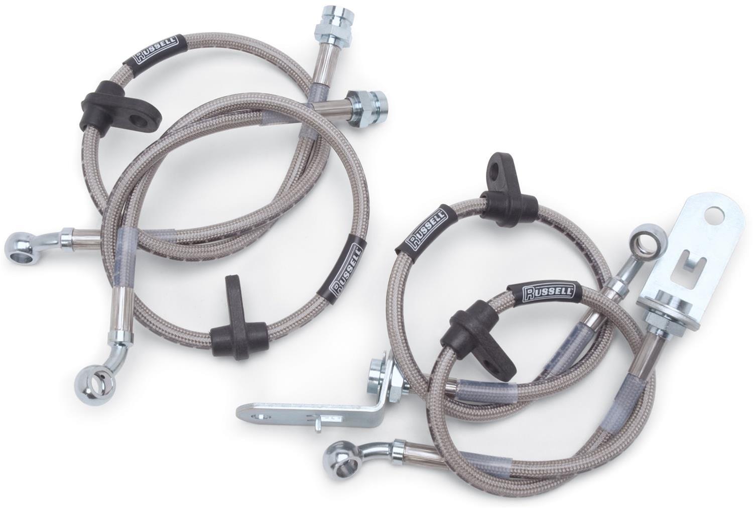 Russell Street Legal Brake Line Kits 695560 Lines, Legal, Braided Stainless Steel, Chevy, GMC, Kit