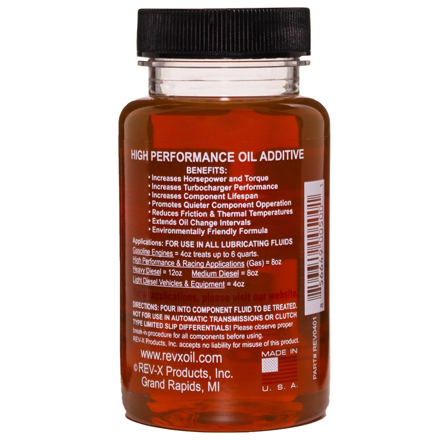 Rev-X REV0401 Rev-X High Performance Oil Additive | Summit Racing