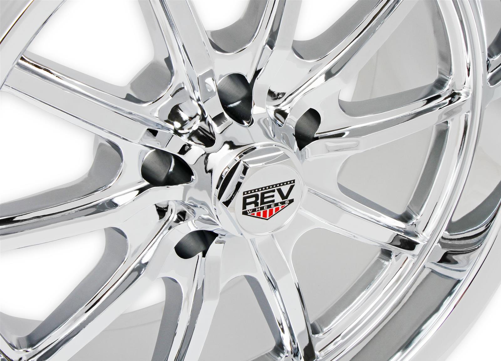 Rev Wheels 110c 7806100 Rev Wheels 110 Classic Series Chrome Wheels