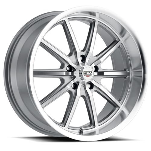 REV Wheels 110 Classic Series Anthracite 18x8 Wheel, Classic, 18 in. x 8 in., Aluminum, Anthracite, 5 x 4.75 in. Bolt Circle, 4.5 in. Backspace, Each