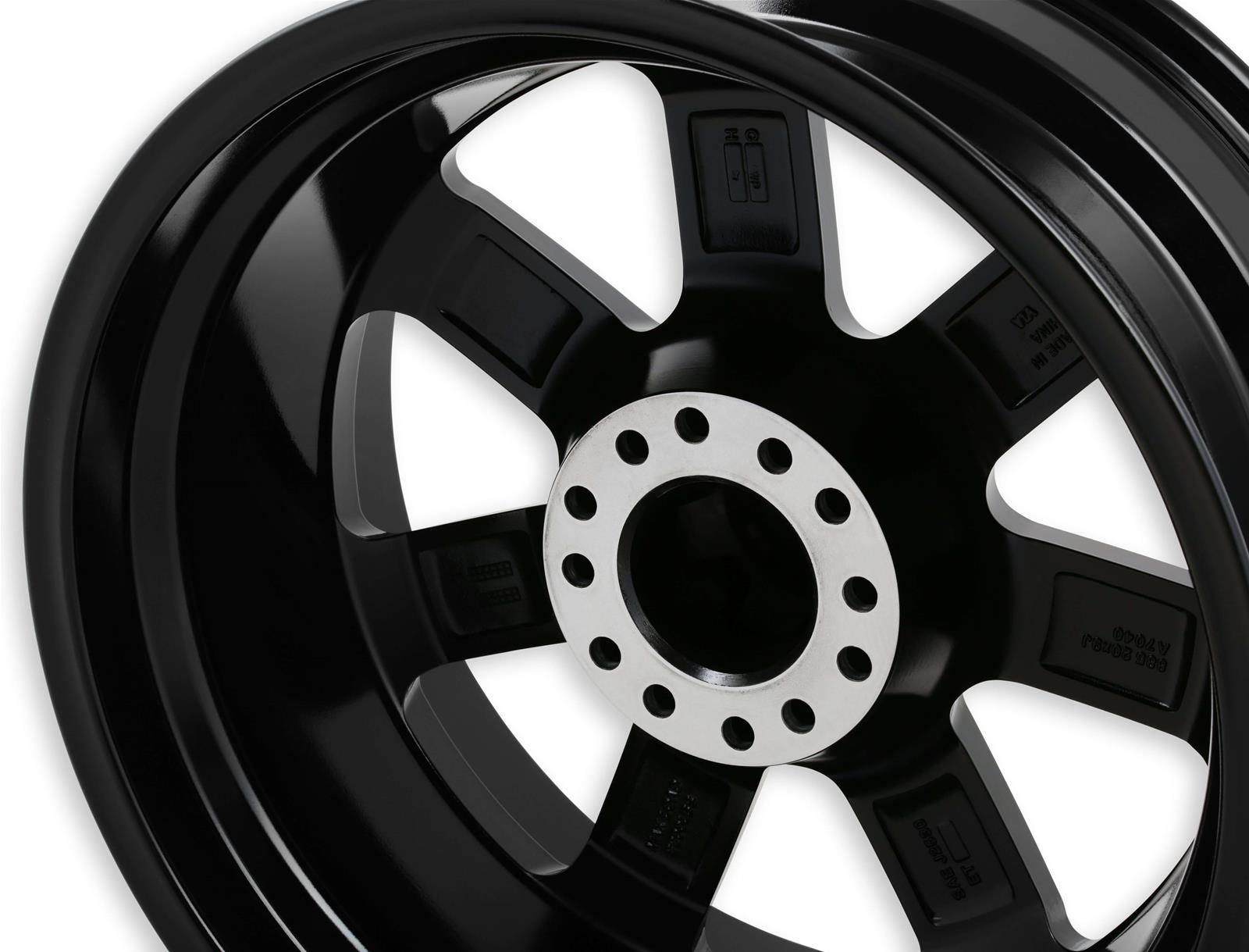 REV Wheels 885 Series Offroad Gloss Black 20x9 Wheel, Series, Offroad, 20 in. x 9 in., Aluminum, Black, 5 x 5 in./5.5 in. Bolt Circle, 4.53 in. Backspace, Each thumbnail 7