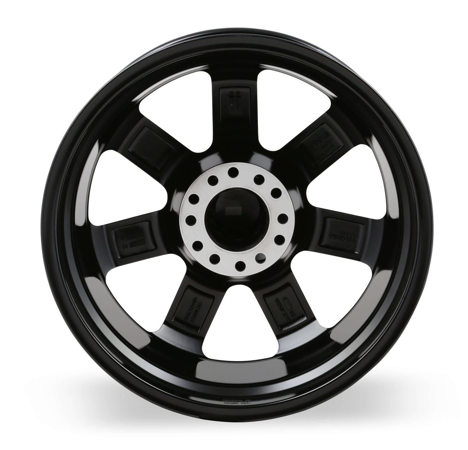 REV Wheels 885 Series Offroad Gloss Black 20x9 Wheel, Series, Offroad, 20 in. x 9 in., Aluminum, Black, 5 x 5 in./5.5 in. Bolt Circle, 4.53 in. Backspace, Each