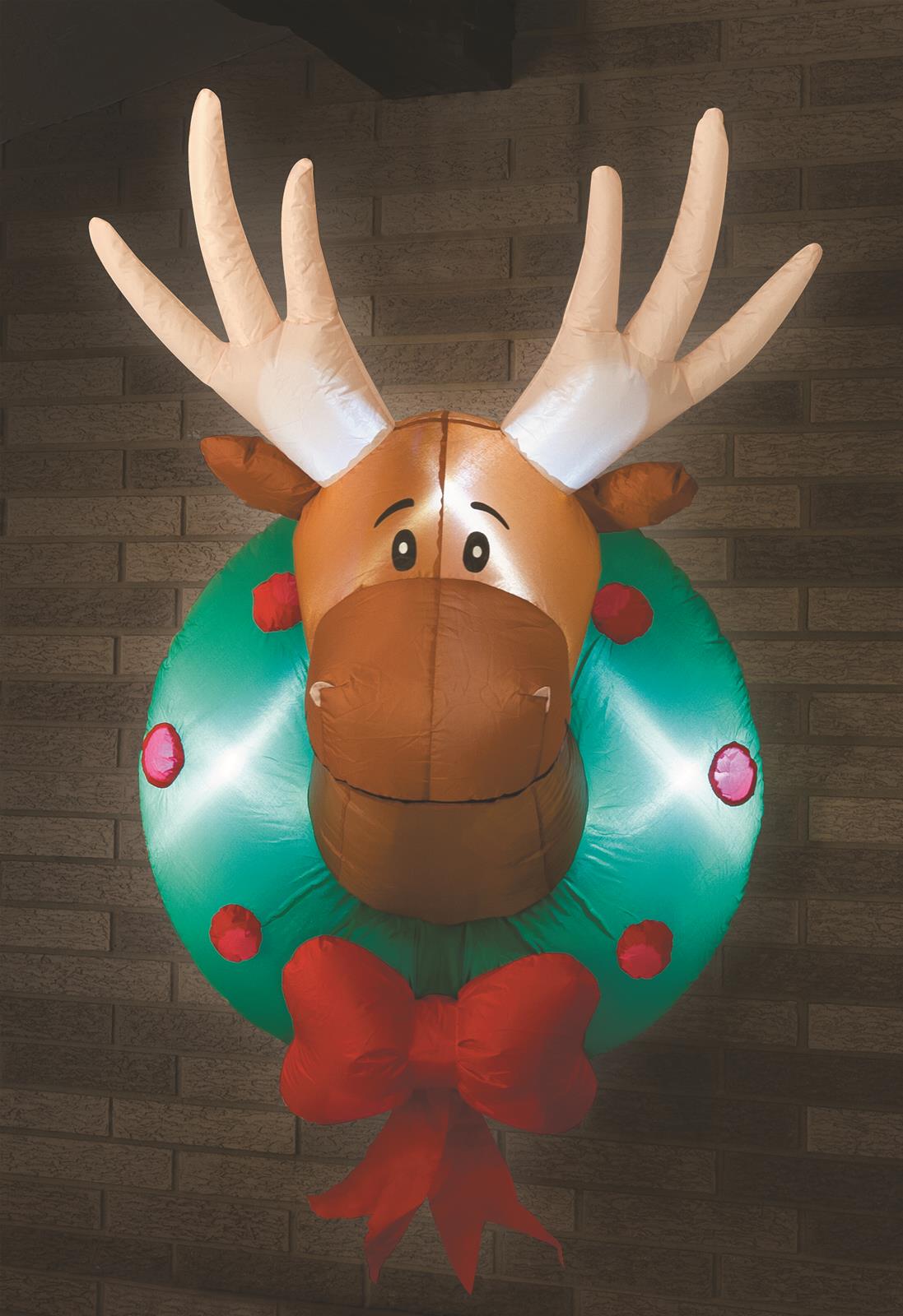 Summit Gifts R1S0X119 Inflatable Moose Wreath Summit Racing
