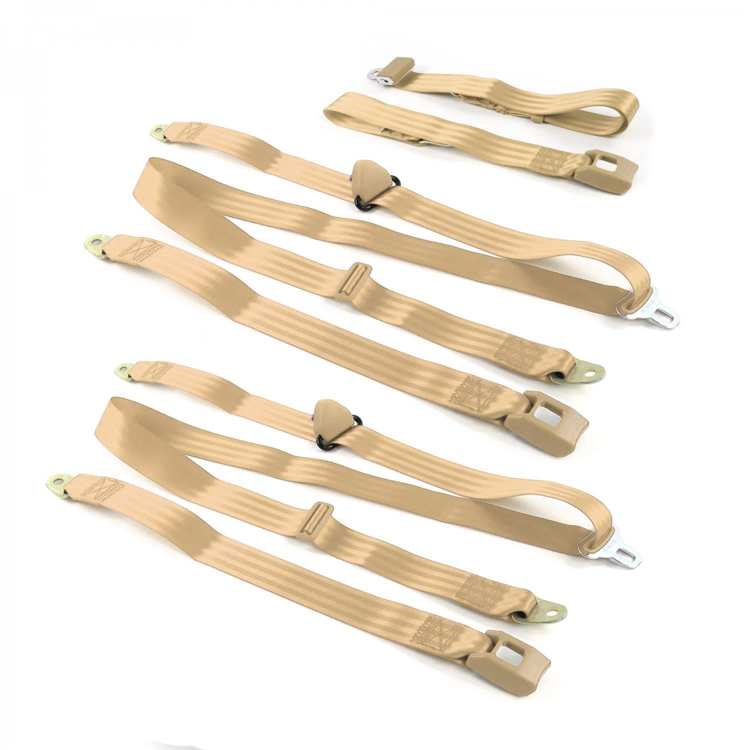 SafeTBoy STBCD544 SafeTBoy 2Point Push Button Buckle Lap Belts Summit Racing