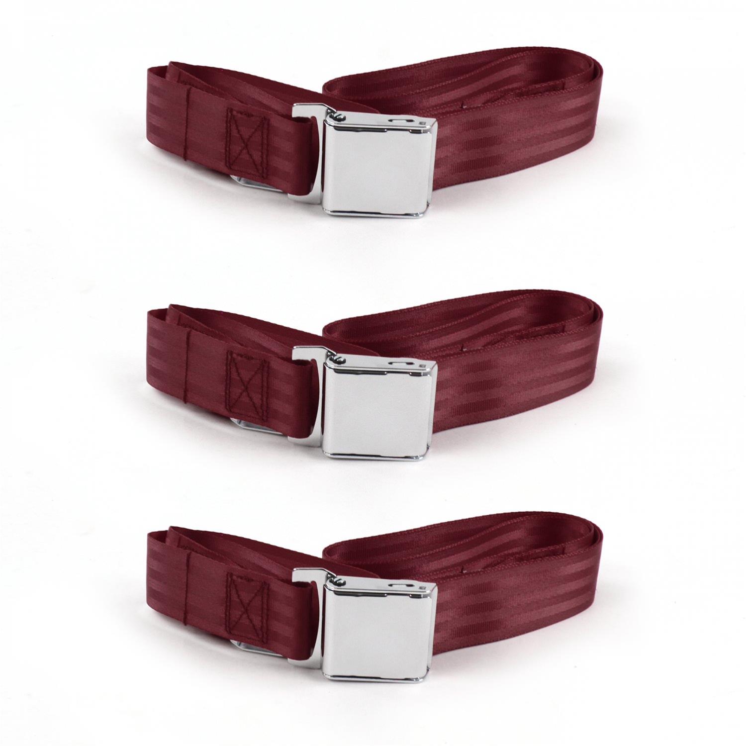 SafeTBoy STBCDED7 SafeTBoy 2-Point Airplane Buckle Lap Belts | Summit Racing