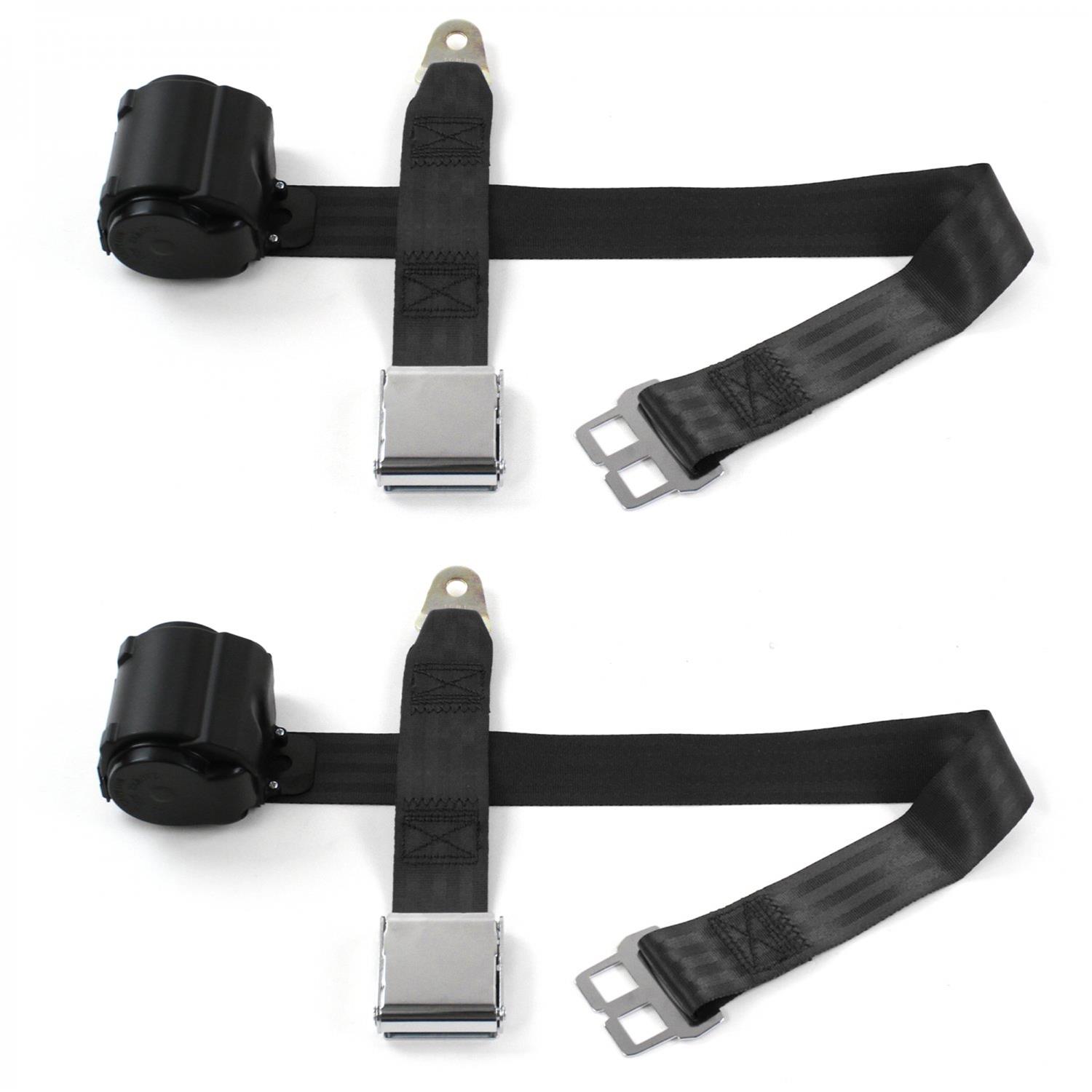 SafeTBoy STBCE65A SafeTBoy 2Point Retractable Airplane Buckle Lap