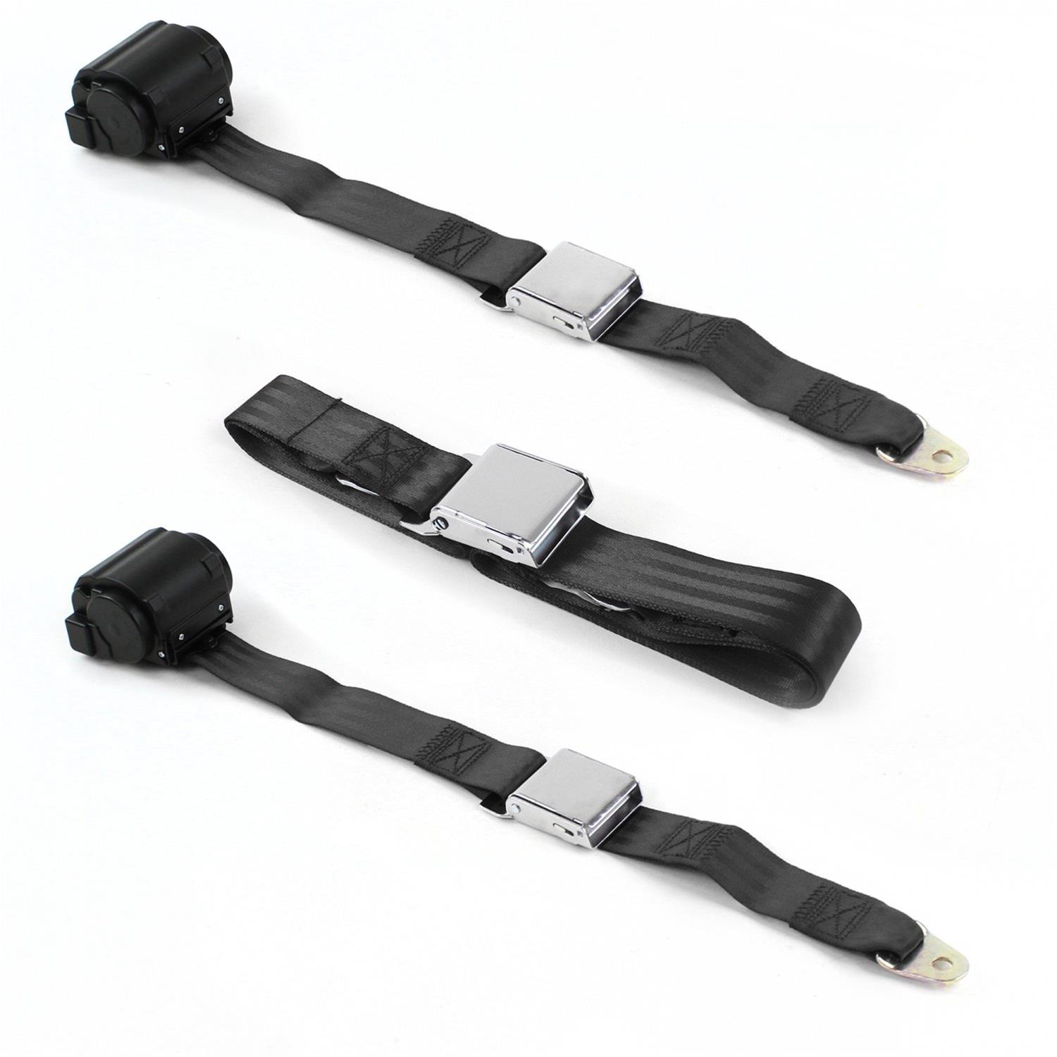 SafeTBoy STBCEAA3 SafeTBoy 2-Point Retractable Airplane Buckle Lap