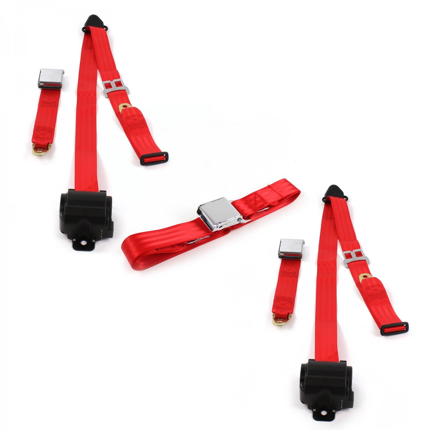 SafeTBoy STBD0E28 SafeTBoy 3Point Retractable Airplane Buckle Lap