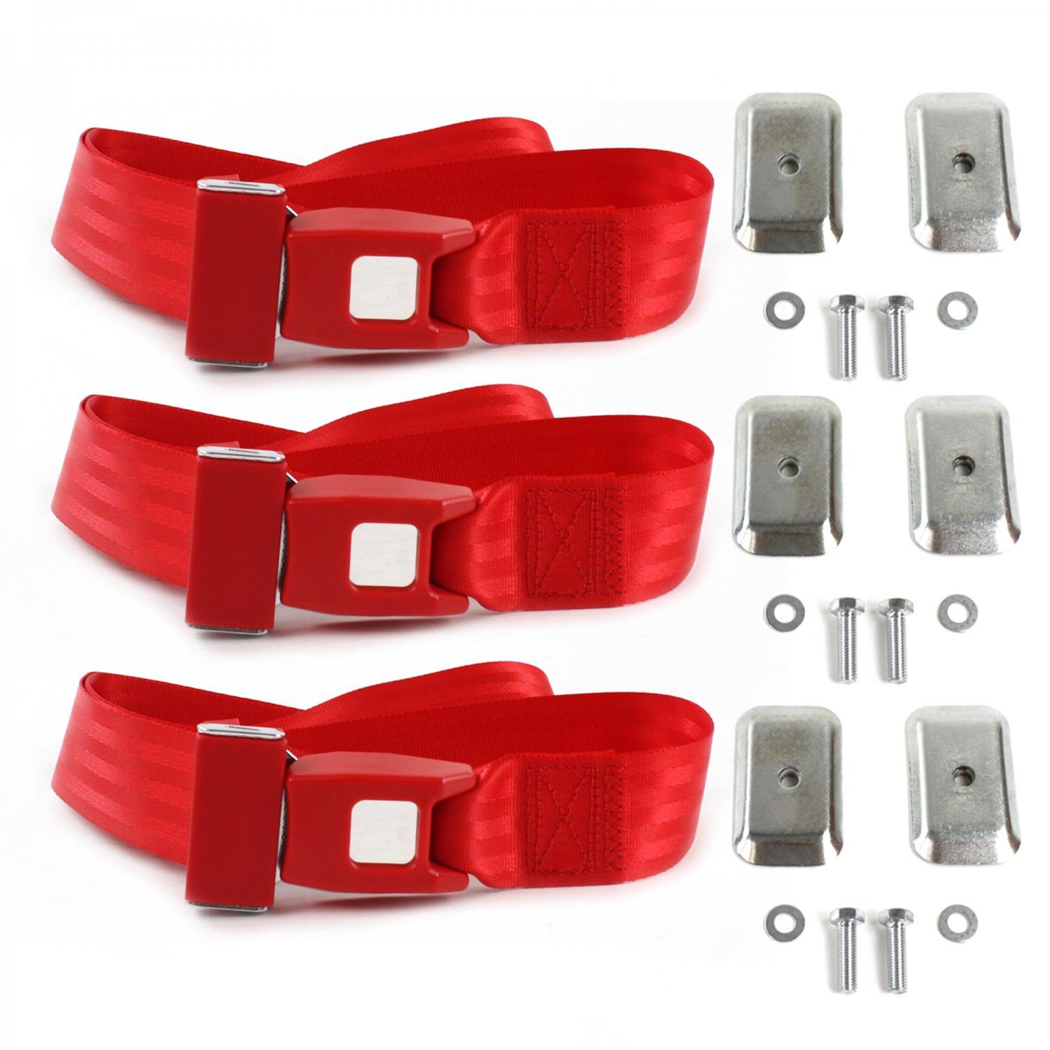 SafeTBoy STBD1720 SafeTBoy 2-Point Push Button Buckle Lap Belts | Summit  Racing
