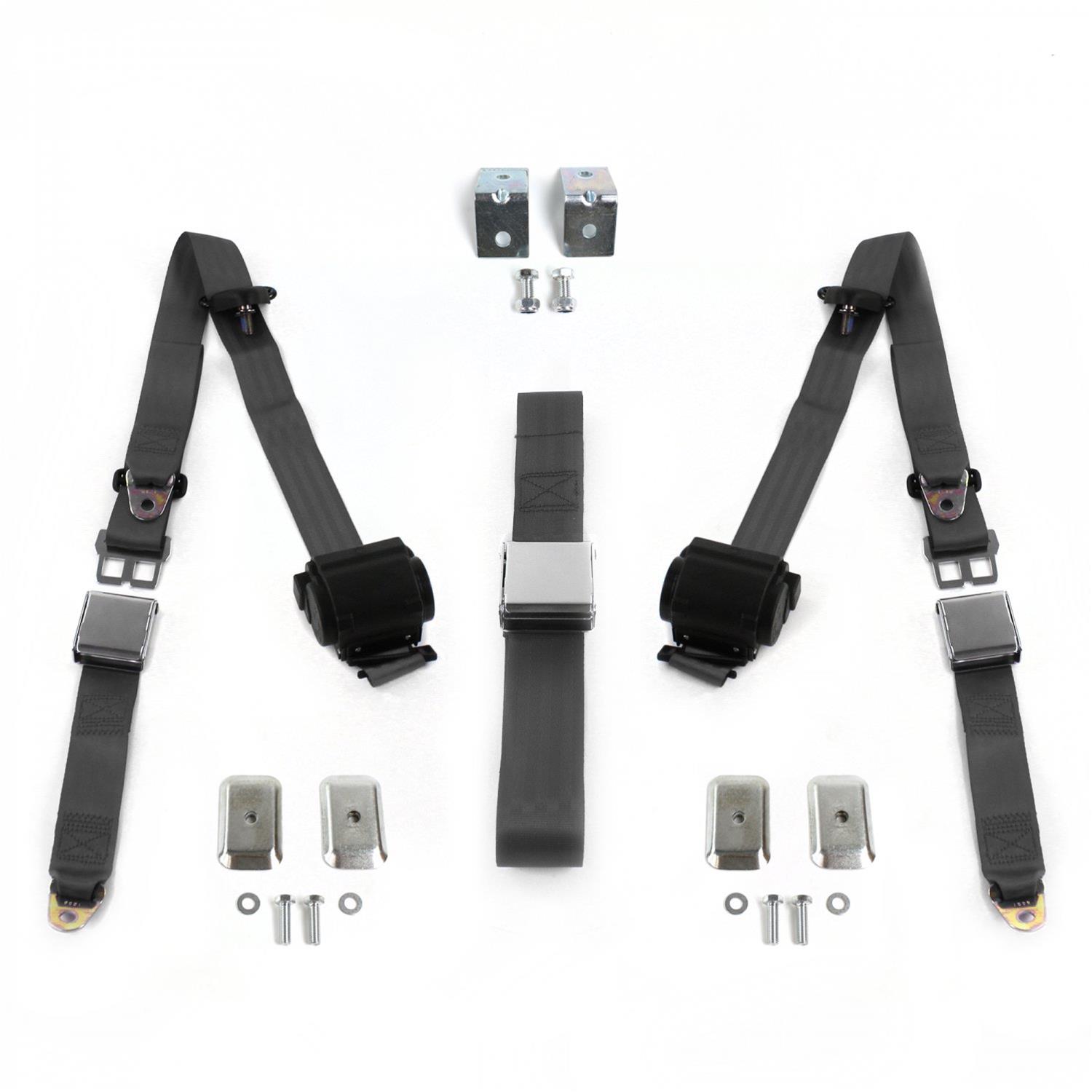 SafeTBoy STBD3A33 SafeTBoy 3Point Retractable Airplane Buckle Lap