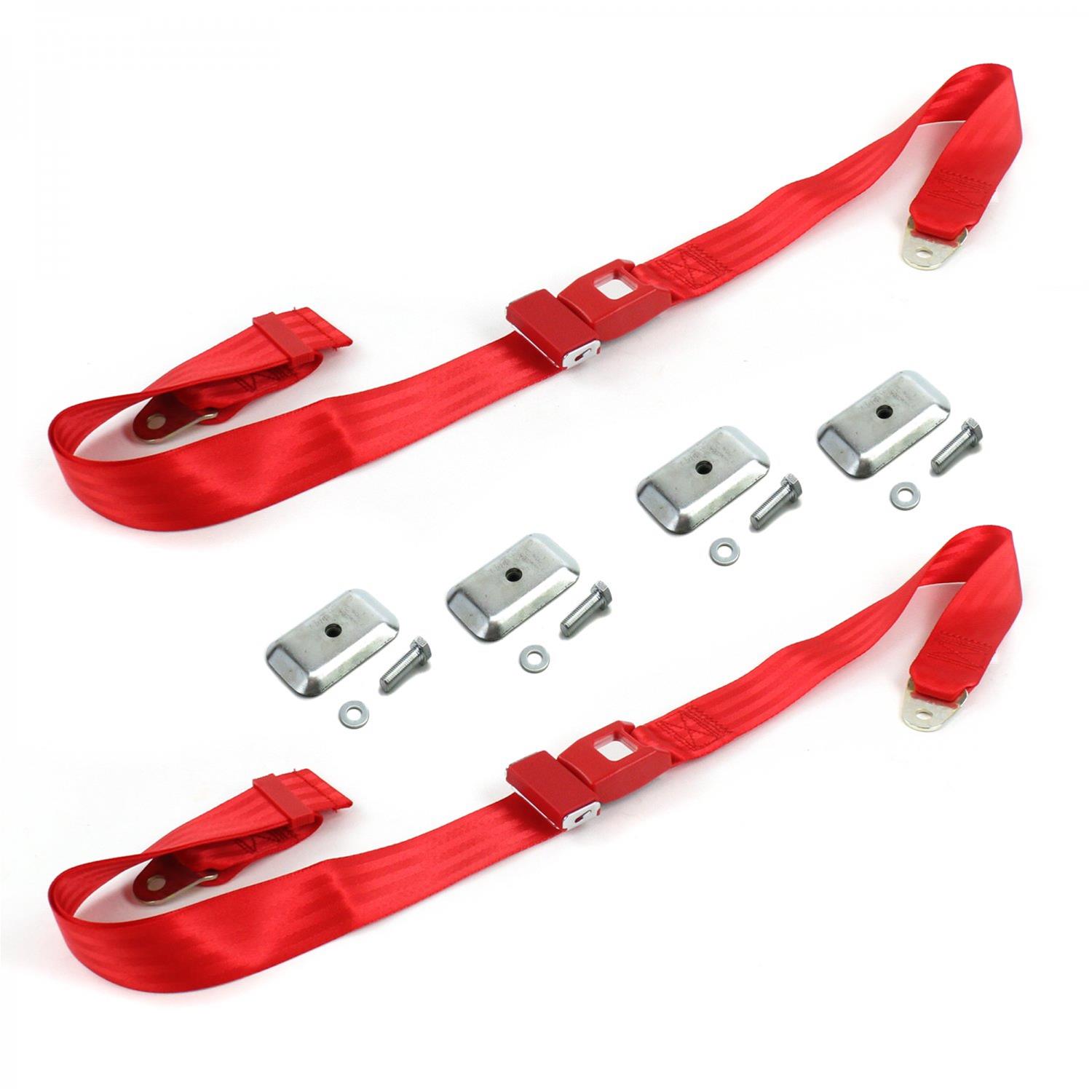 SafeTBoy STBD47B8 SafeTBoy 2Point Push Button Buckle Lap Belts