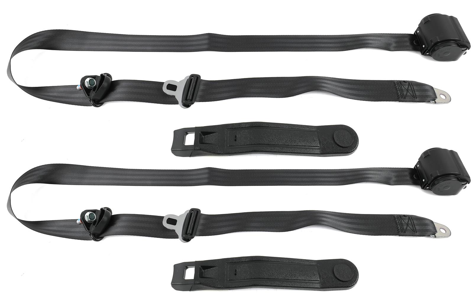 SafeTBoy STBD6336 SafeTBoy 3Point Retractable Push Button Buckle Lap