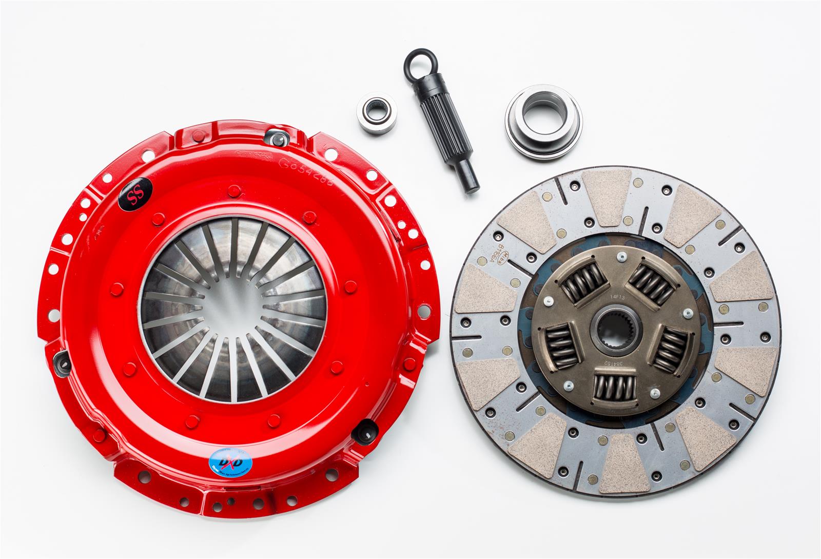 South Bend Clutch Stage 3 Drag Race Kits for 2005-2010 MUSTANG - FMK1011-SS-B Kit, Race, Single, 1.063 in. 26-spline, Ceramic Disc, Pressure Plate, Ford, 4.6L, Kit