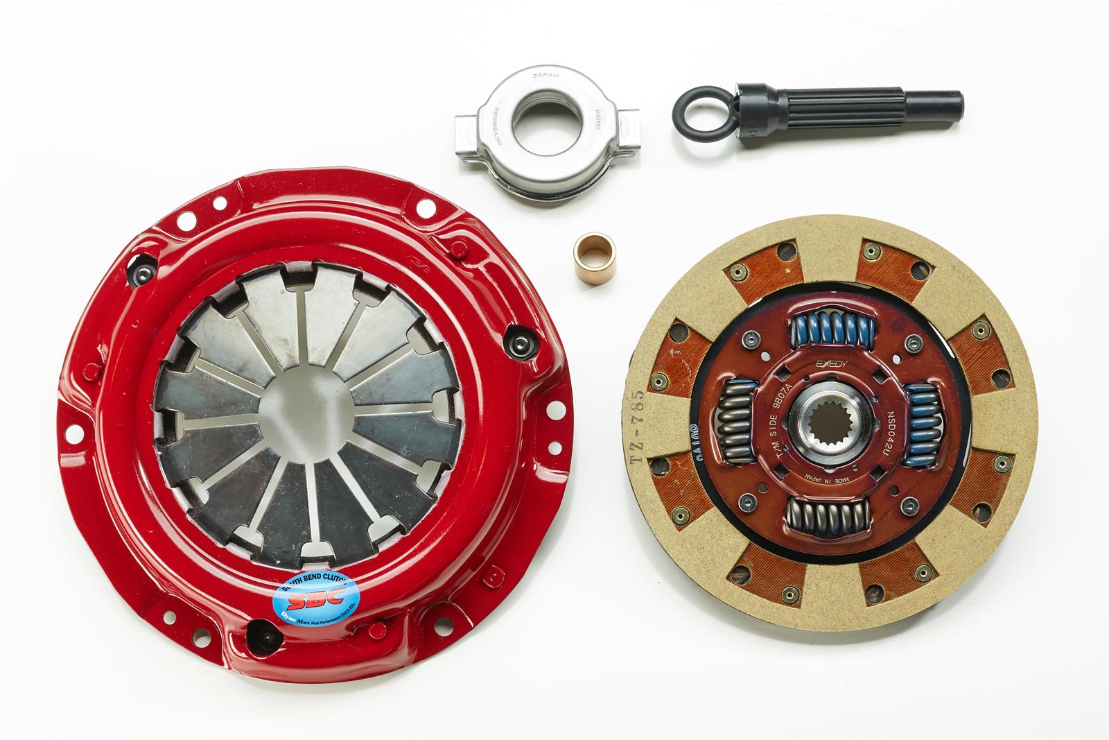South Bend Clutch Stage 2 Daily Driver Kits for 1995-1998 200SX, 1991-1993 NX - K06040-HD-TZ Kit, Driver, Single, 0.810 in. 18-spline, Kevlar® Disc, Pressure Plate, Nissan, 1.6L, Kit