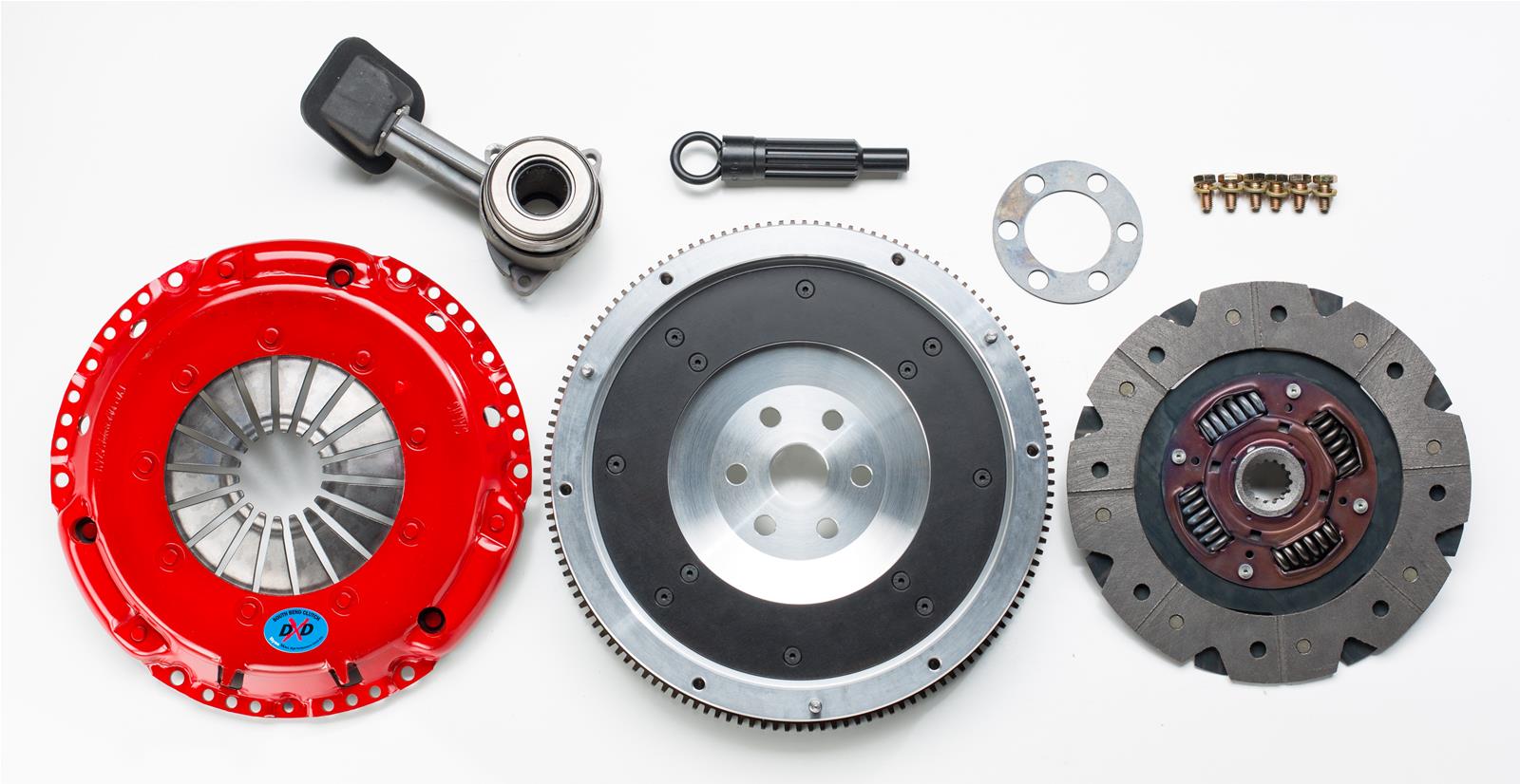 South Bend Clutch Stage 1 Heavy-Duty Kits SBCSVT-HD Kit, Heavy-Duty, Single, 1.000 in. - 23-spline, Organic Disc, Pressure Plate, Flywheel, Ford, 2.0L, Kit thumbnail 2