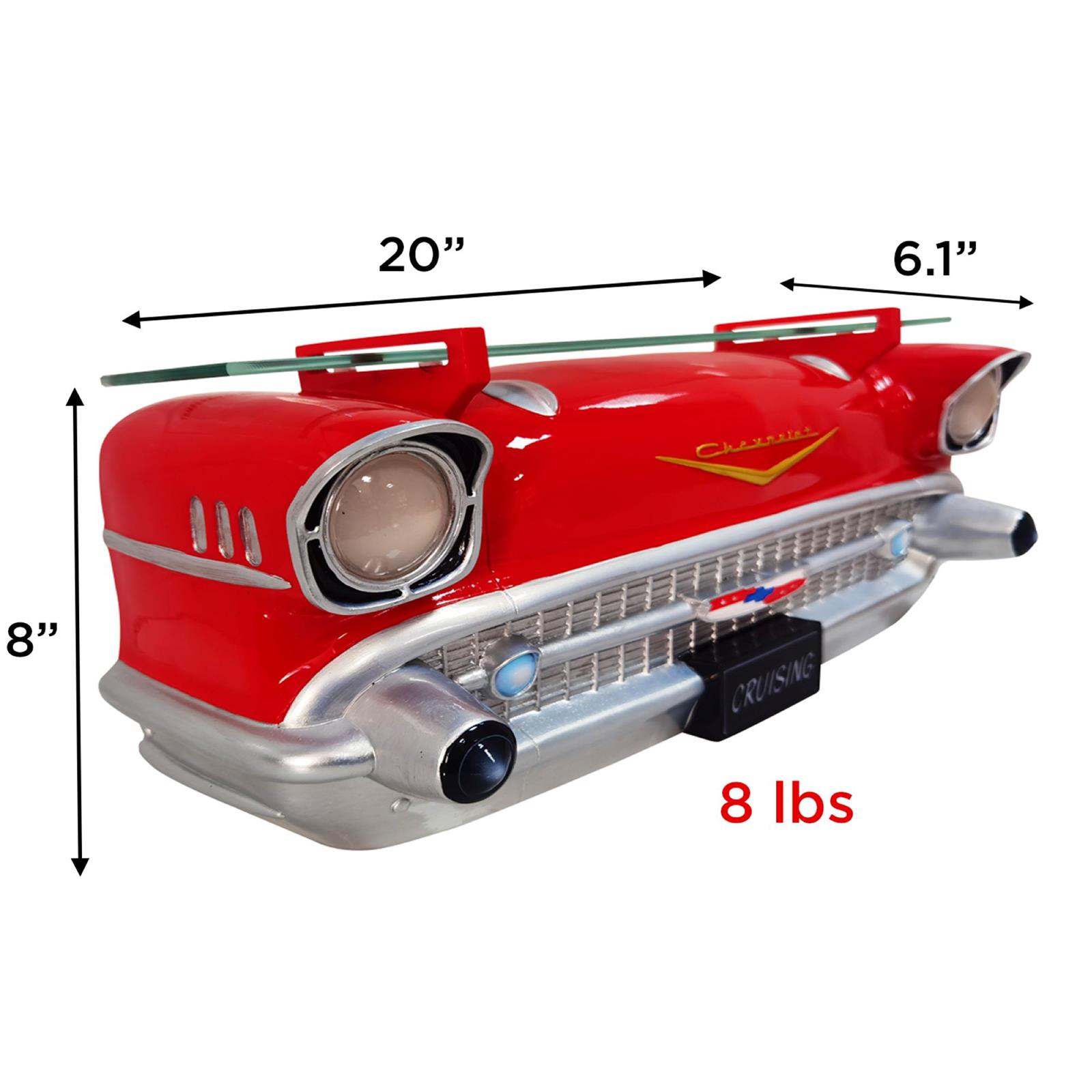 Summit Gifts 7580-83 1957 Chevy Bel Air Light-Up Shelf | Summit Racing
