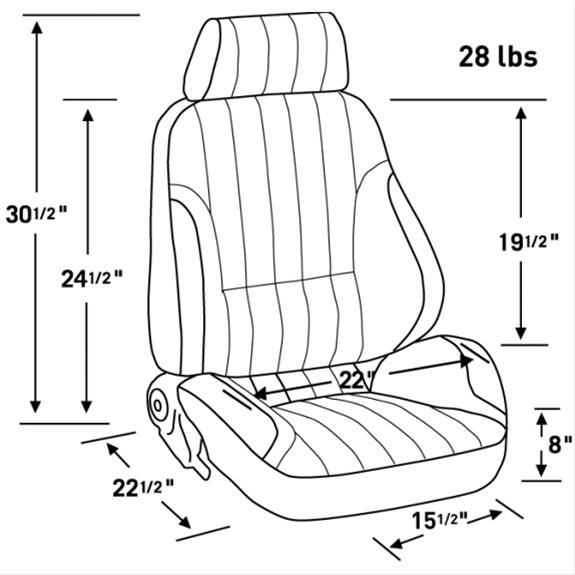 CHEVROLET CAMARO Summit Racing 27-0009 Summit Racing™ Seat and Seat ...