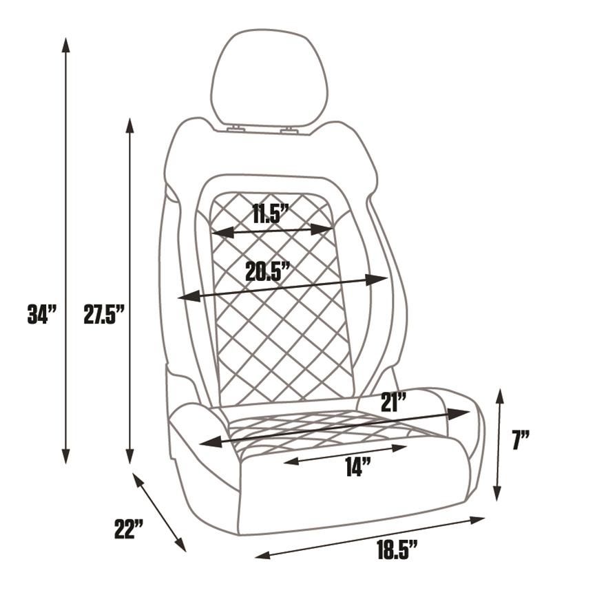 Procar Touring Series 1680 Black Vinyl Seat 80-1680-51R Seats, 1680, Recliner, Vinyl, Passenger Side, Each thumbnail 2