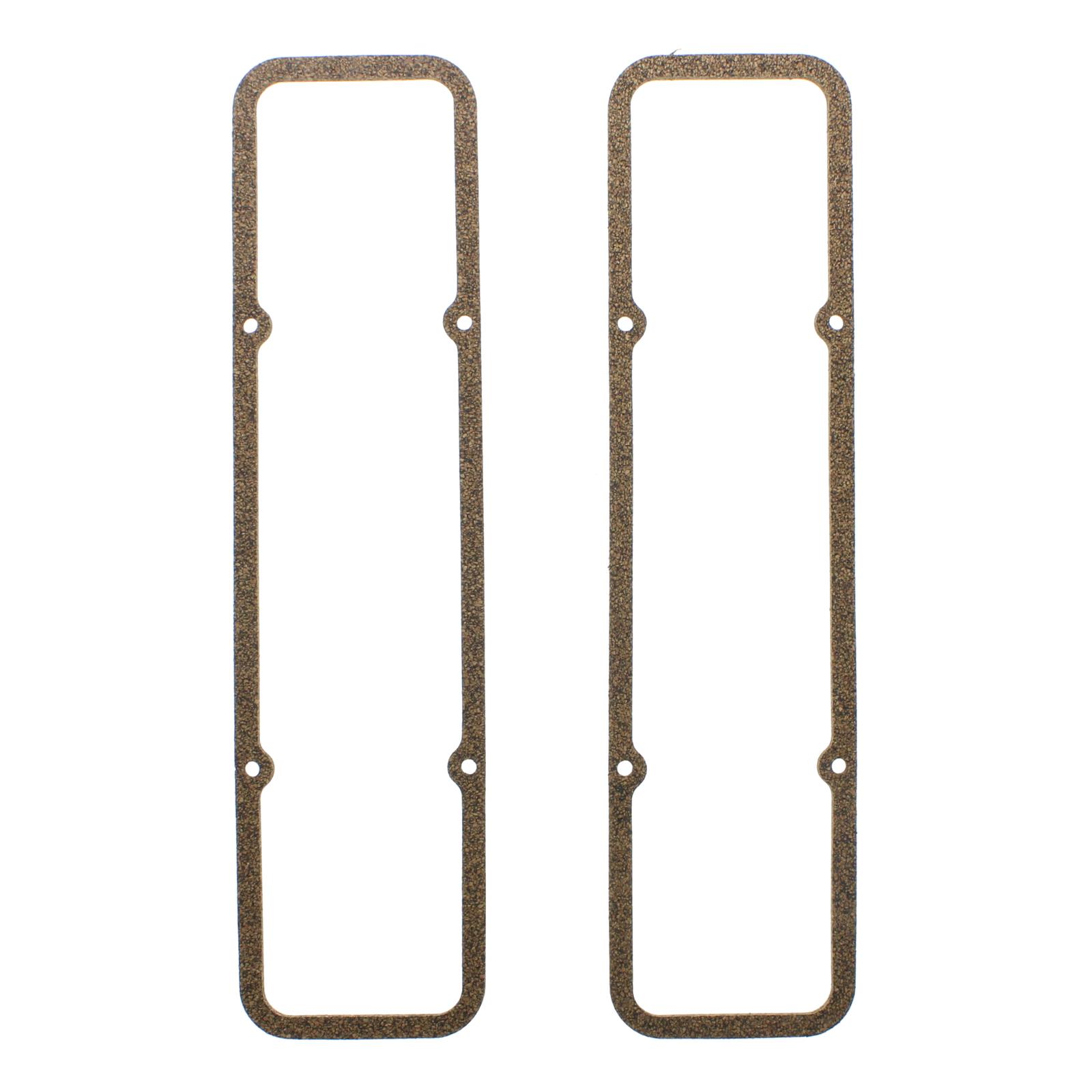 SCE AccuSeal E Valve Cover Gaskets 111076 Gaskets, E, Cork, Chevy, Small Block, Pair