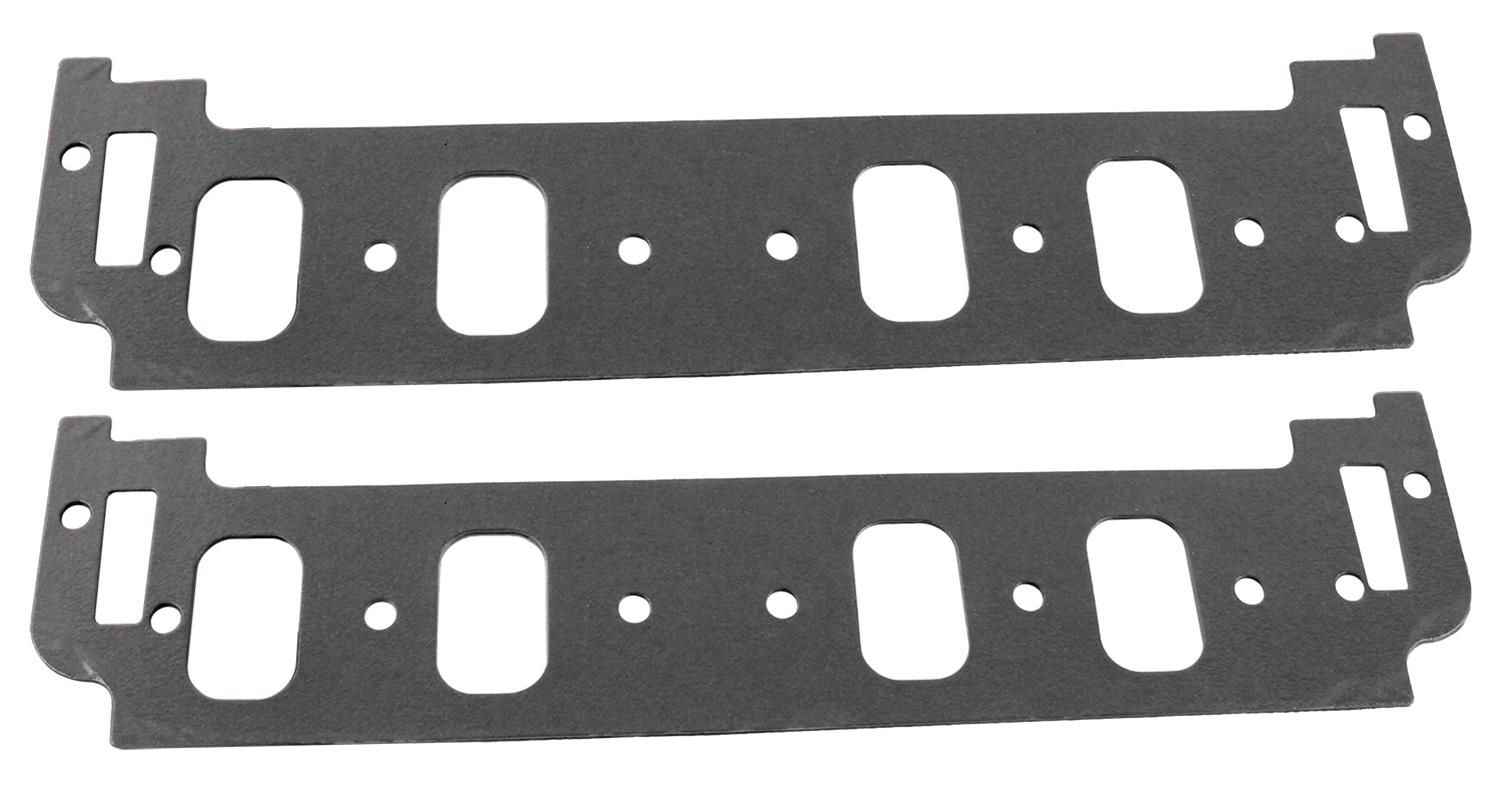 SCE AccuSeal E Intake Gaskets 111136 Manifold Gaskets, E, Composite, Raised Oval Port, Designed To Fit Dart Little Chief Cylinder Heads, Chevrolet, Small Block, Pair