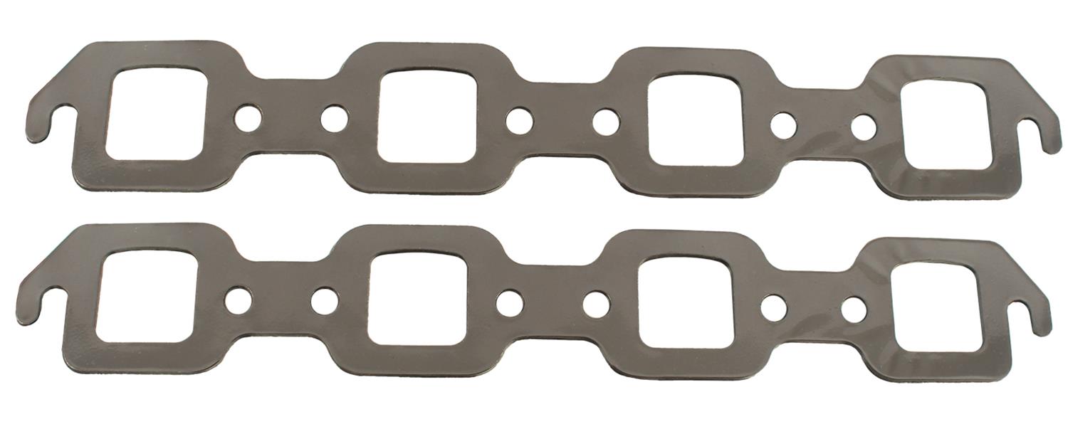 SCE AccuSeal E Exhaust Gaskets 111286 Gaskets, E, Graphite/Kevlar®, Dart/Buick Heads, Chevy, Small Block, Pair