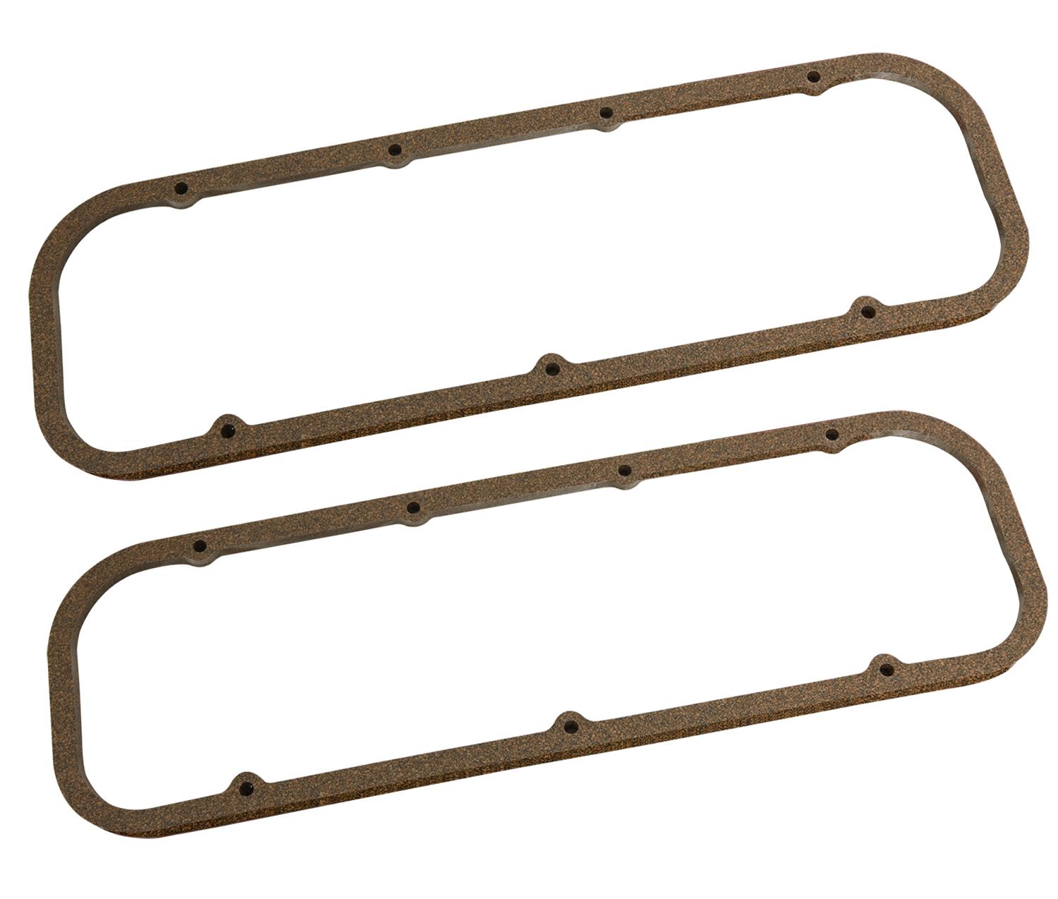 SCE AccuSeal E Valve Cover Gaskets 113076 Gaskets, E, Cork, Chevy, Big Block, Pair