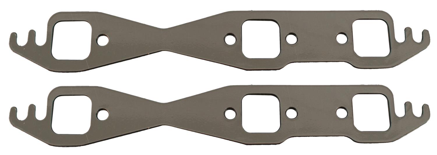 SCE AccuSeal E Exhaust Gaskets 117081 Header and Manifold Gaskets, E, Graphite/Kevlar®, Rectangular Port, 1.400 in. x 1.400 in. Port, Chevrolet, 4.3L GM V6, Pair