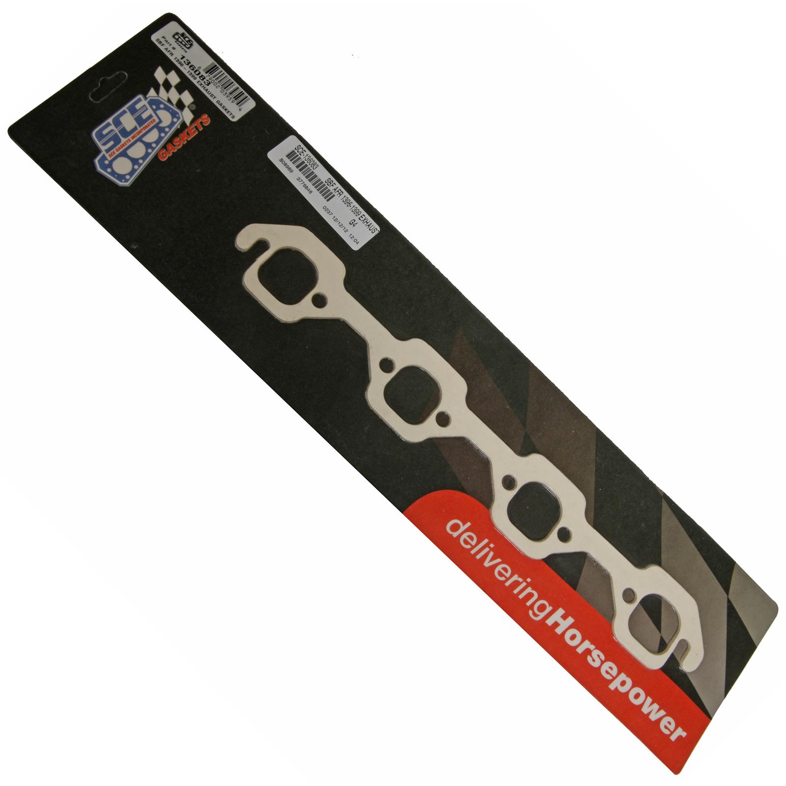 SCE Gaskets 136083 SCE AccuSeal E Exhaust Gaskets Summit Racing