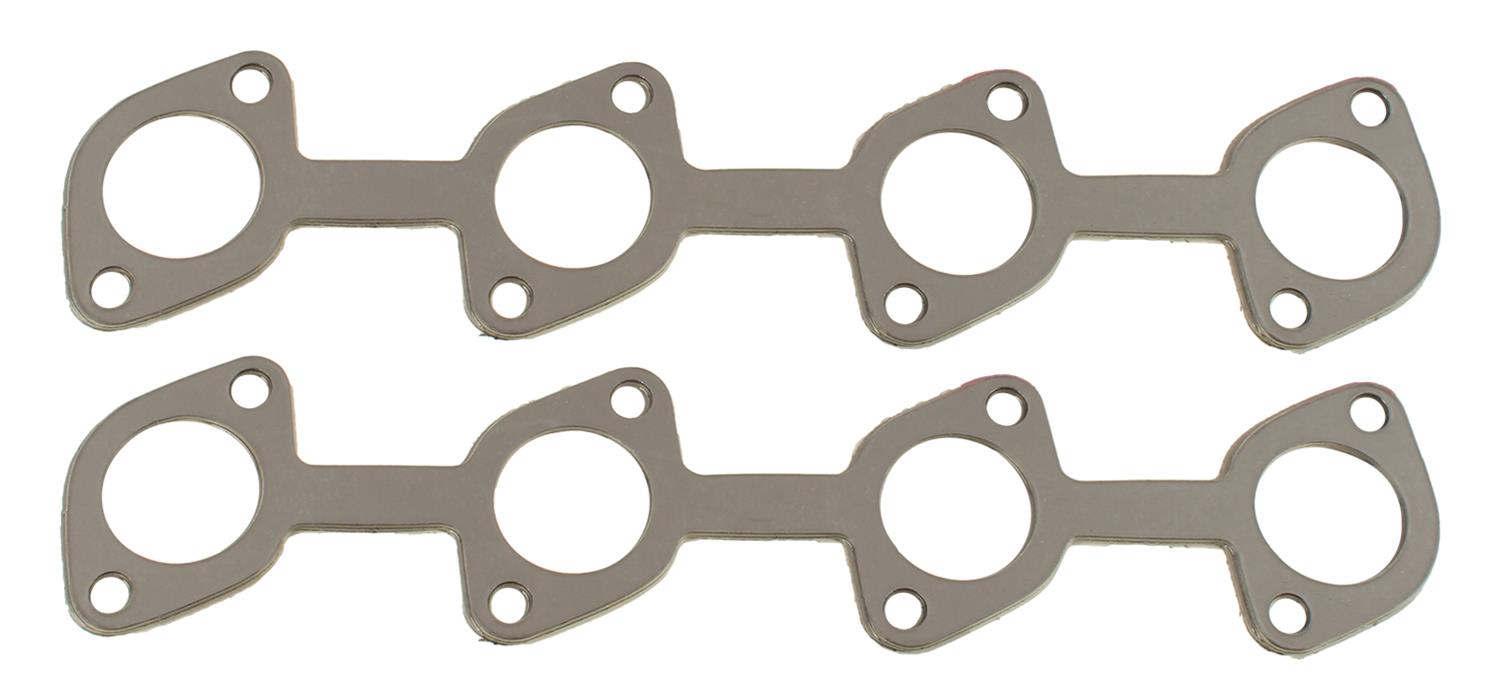 SCE AccuSeal E Exhaust Gaskets 146080 Header and Manifold Gaskets, E, Graphite/Kevlar®, Round Port, Ford, 4.6L, 5.4L, Pair