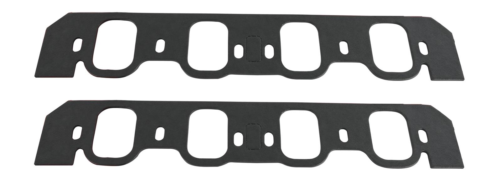 SCE AccuSeal E Intake Gaskets 152104 Manifold Gaskets, E, Compressed Fiber Laminate, Rectangular Port, Designed To Fit 351C 4-valve Cylinder Heads, Ford, 351C, Set