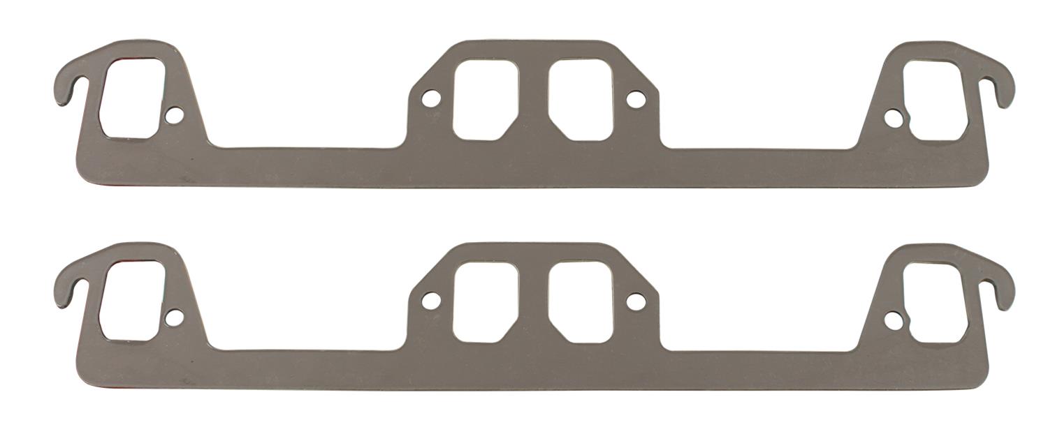 SCE AccuSeal E Exhaust Gaskets 169081 Header and Manifold Gaskets, E, Graphite/Kevlar®, 4-barrel Port, Chrysler, Dodge, Plymouth, Small Block, Pair