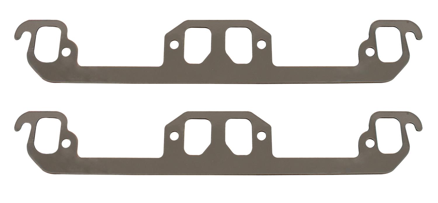 SCE AccuSeal E Exhaust Gaskets 169083 Header and Manifold Gaskets, E, Graphite/Kevlar®, Rectangular Port, Dodge, 5.2L Magnum, 5.9L Magnum, Pair