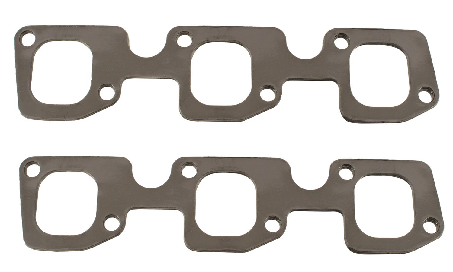 SCE AccuSeal E Exhaust Gaskets 172081 Header and Manifold Gaskets, E, Graphite/Kevlar®, Square Port, for Stage 2 Buick 231 Heads, Buick, 3.8L, Pair