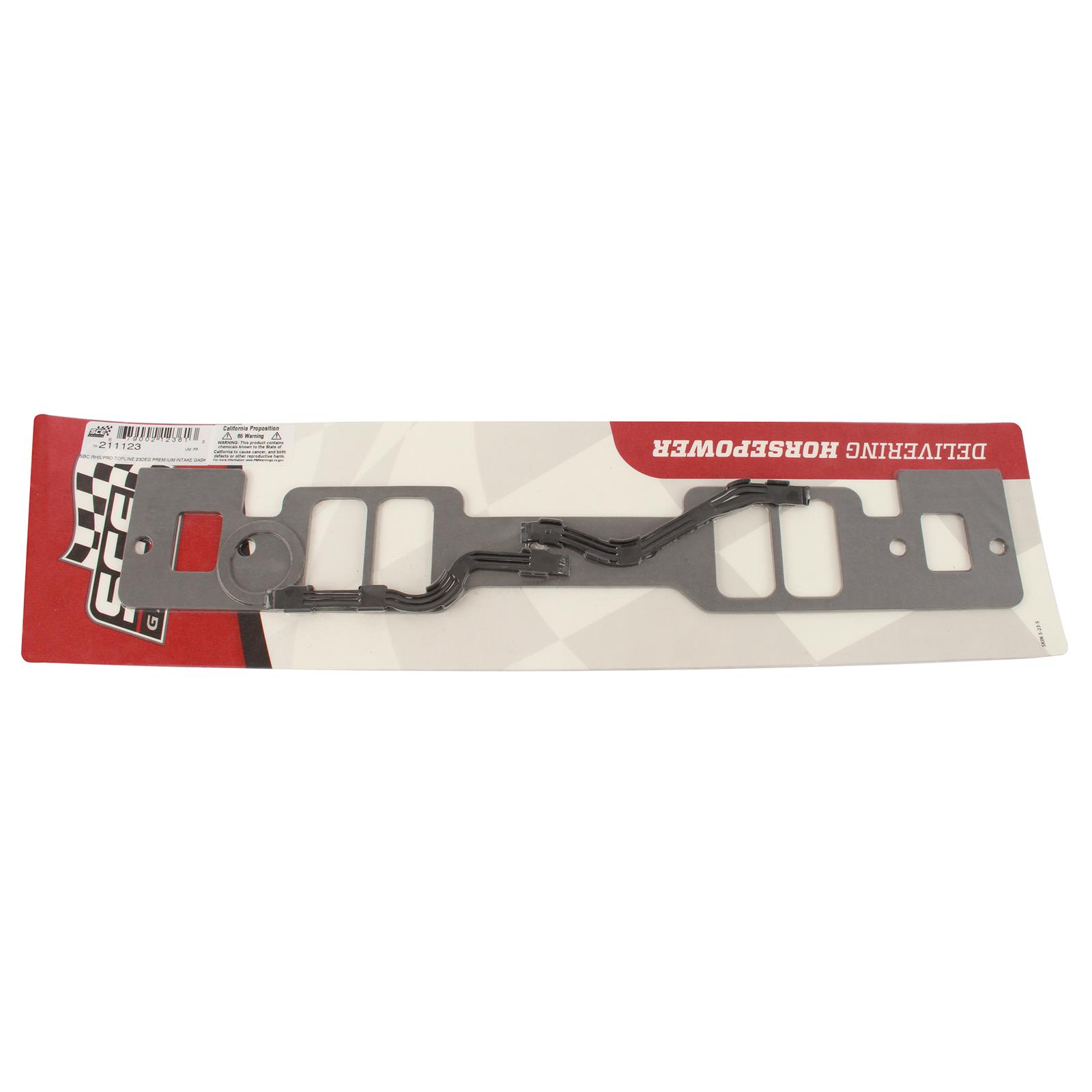 SCE AccuSeal Pro Intake Gaskets 211123 Manifold Gaskets, Pro, Composite, Rectangular Port, Designed for RHS Action 23 degree Cylinder Heads, Chevy, Small Block, Pair
