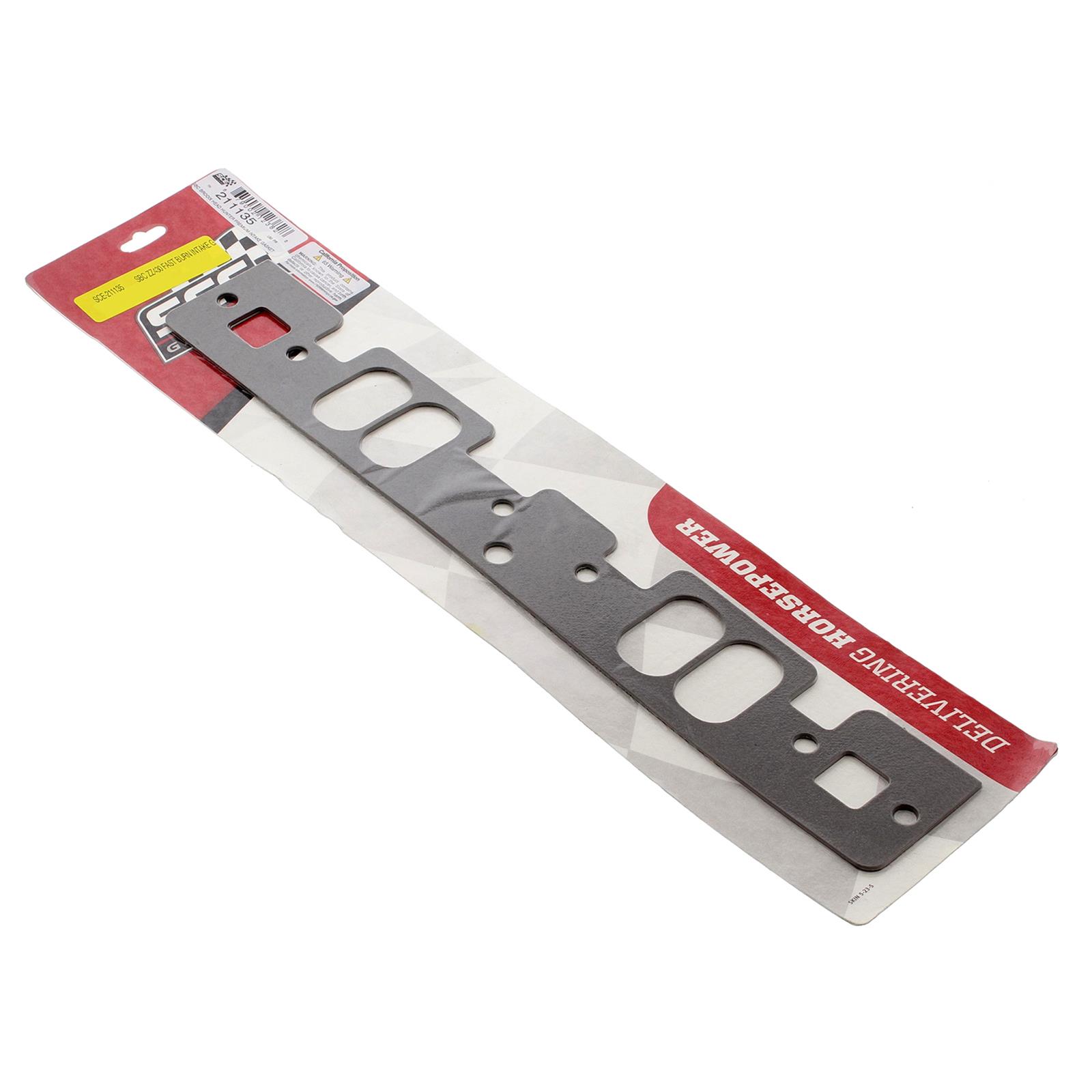 SCE AccuSeal Pro Intake Gaskets 211135 Manifold Gaskets, Pro, Oval Port, Fits Brodix 23 degree Head Hunter Heads with 229cc or 234cc Runners, Chevrolet, Small Block, Pair