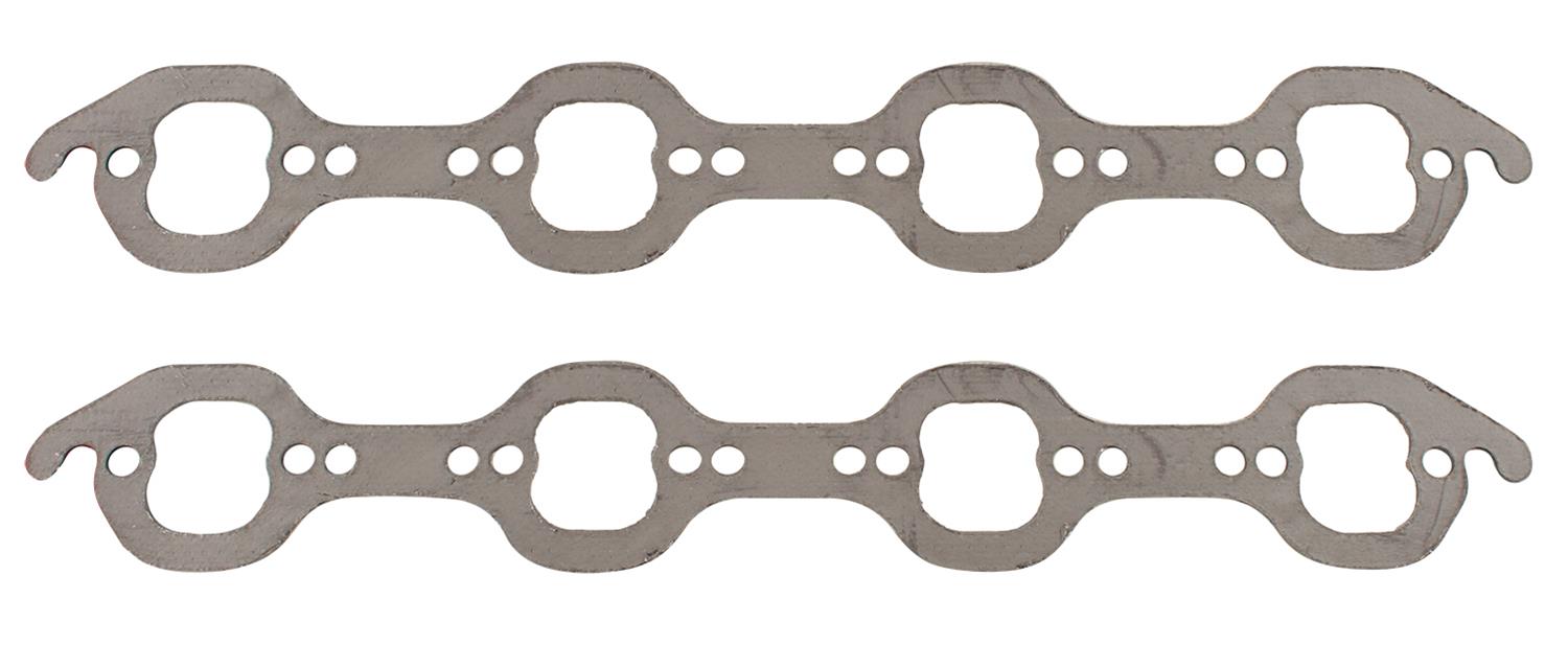 SCE AccuSeal Pro Exhaust Gaskets 236188 Gaskets, Pro, Graphite/Steel, Square Port, Ford, Dart/TFS/Iron Eagle Heads, Small Block, Pair