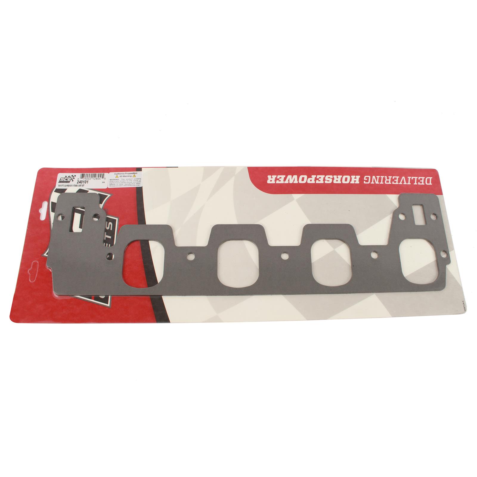 SCE AccuSeal Pro Intake Gaskets 240101 Manifold Gaskets, Pro, Composite, Rectangular Port, Fits Sonny's 813 & Billet 5 in. Bore Center Heads, Chevy, Big Block Mark IV, Pair