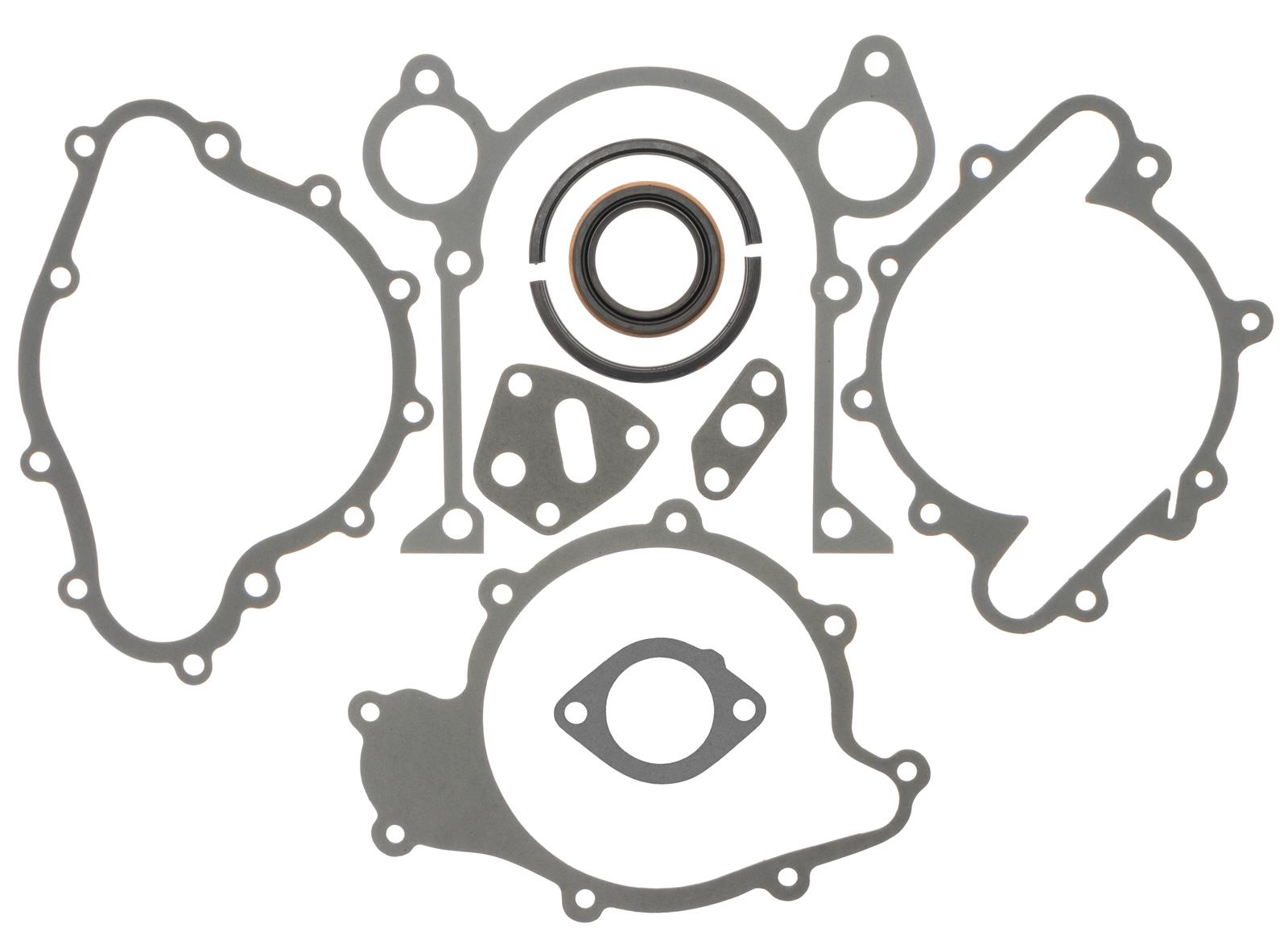 SCE Short Block Base Sets 32804 Gaskets, Set, Pontiac, V8, Silicone Rear Main Seal, Two-Piece, Set
