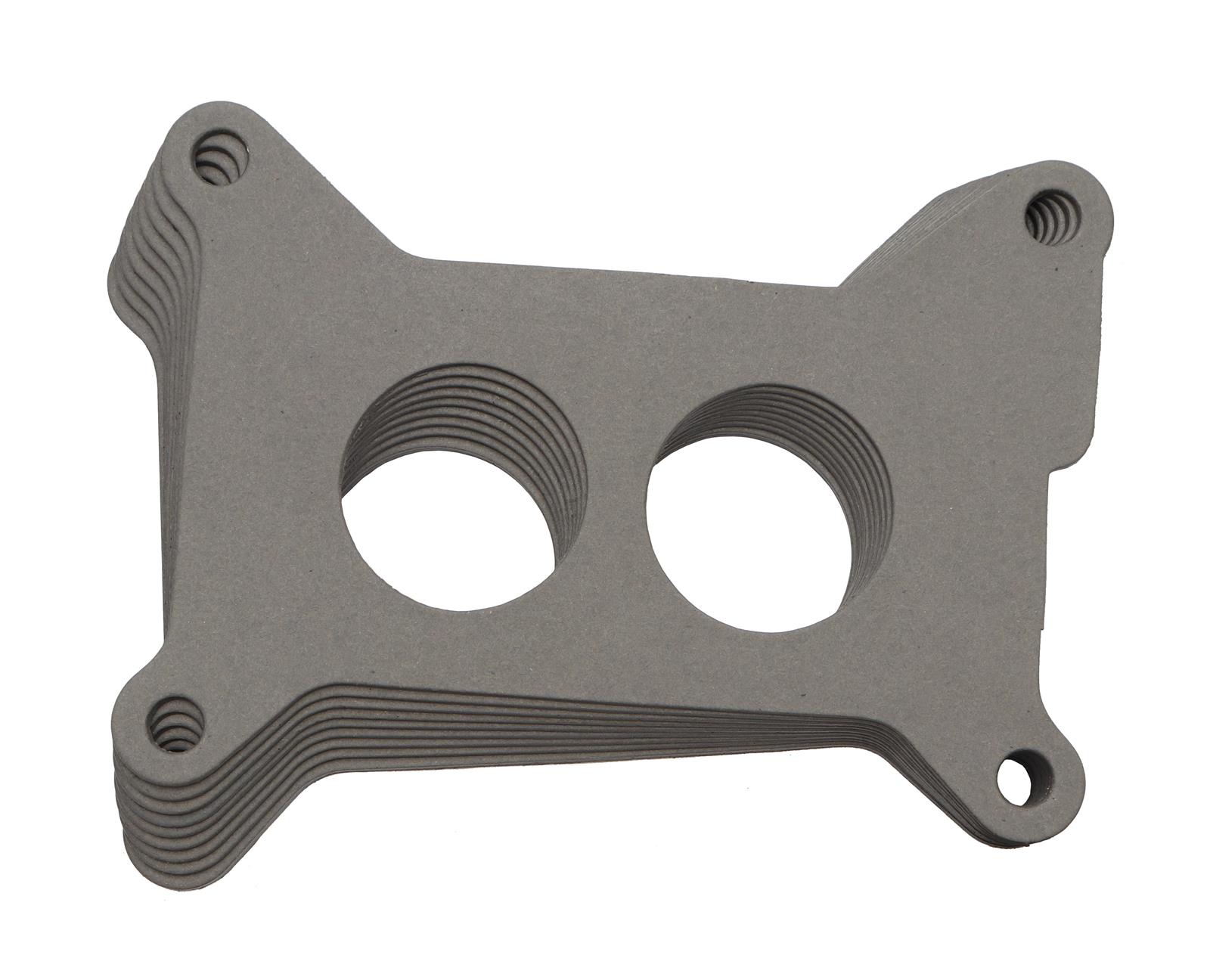 SCE Carburetor Base Gaskets 350 Mounting Gaskets, Composite, 2-Barrel, Holley 350, 2-Hole Center, Set of 10
