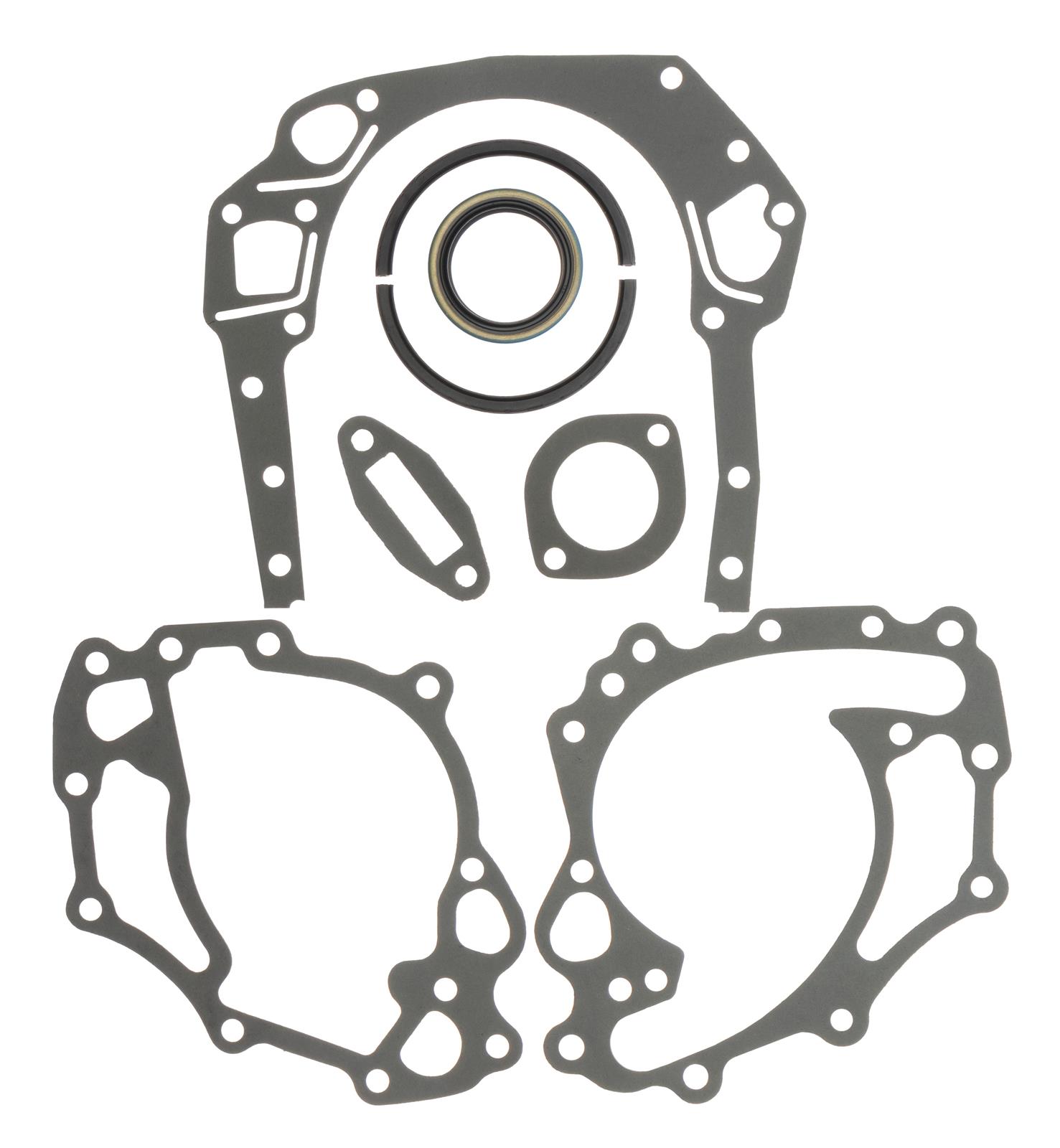SCE Short Block Base Sets 35203 Gaskets, Set, Ford, Cleveland, Modified, Silicone Rear Main Seal, Two-Piece, Set