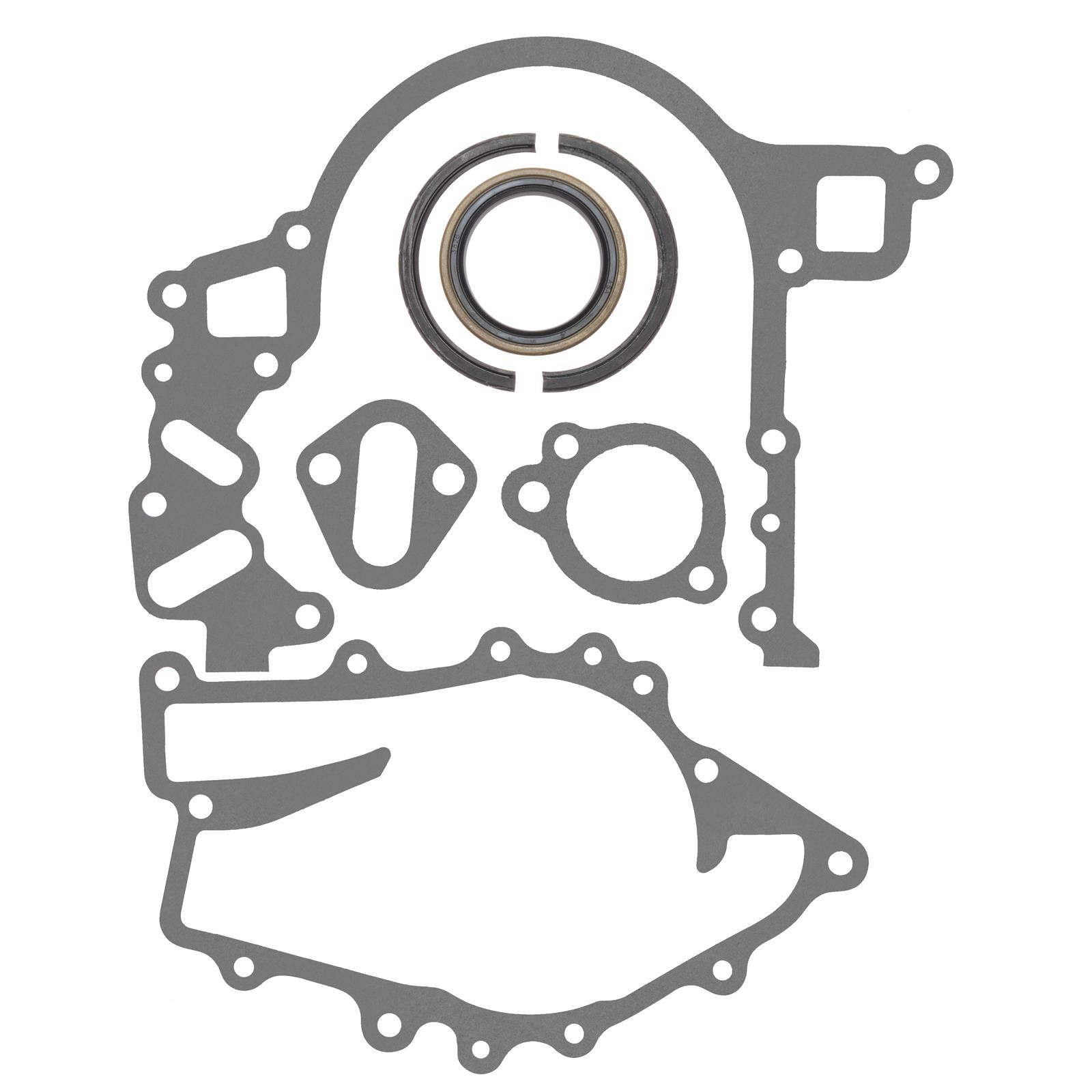SCE Short Block Base Sets 37103 Gaskets, Set, Buick, V8, Silicone Rear Main Seal, Two-Piece, Set