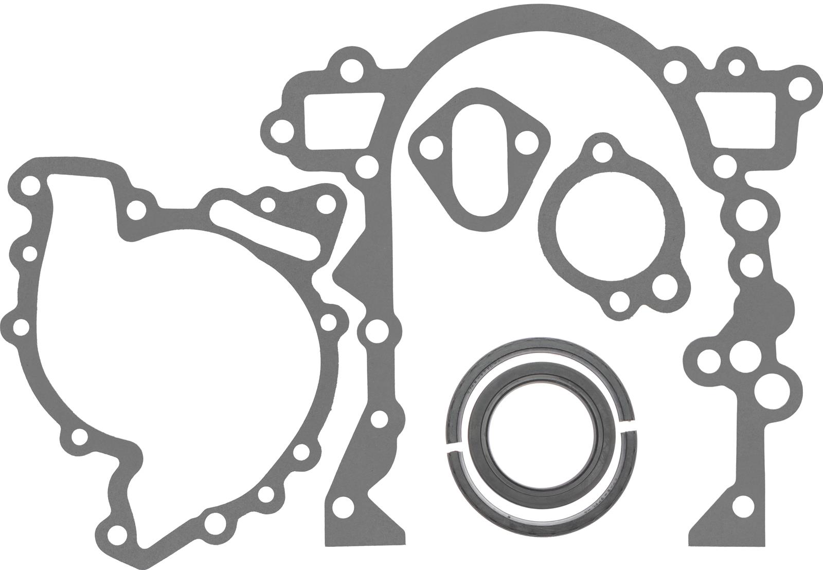 SCE Short Block Base Sets 37203 Gaskets, Set, GM, V6, Silicone Rear Main Seal, Two-Piece, Set