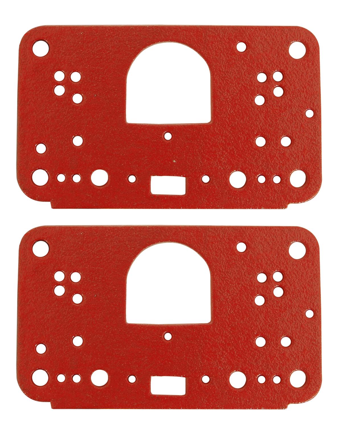 SCE Metering Block Gaskets 372 Gasket, Fiber, Red, Holley, 4500, 3-Circuit Block, Pair