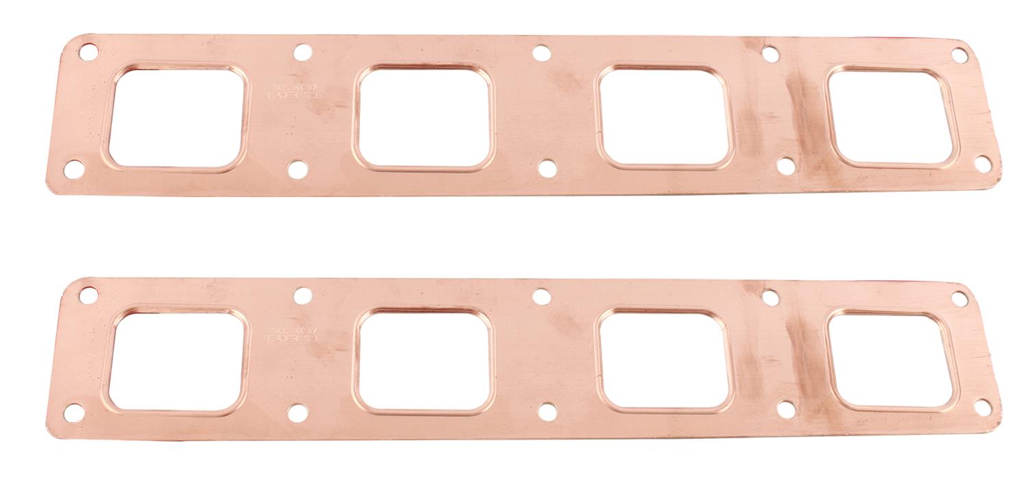 Sce Gaskets 4037 Sce Pro Copper Embossed Exhaust Gaskets Summit Racing 0136