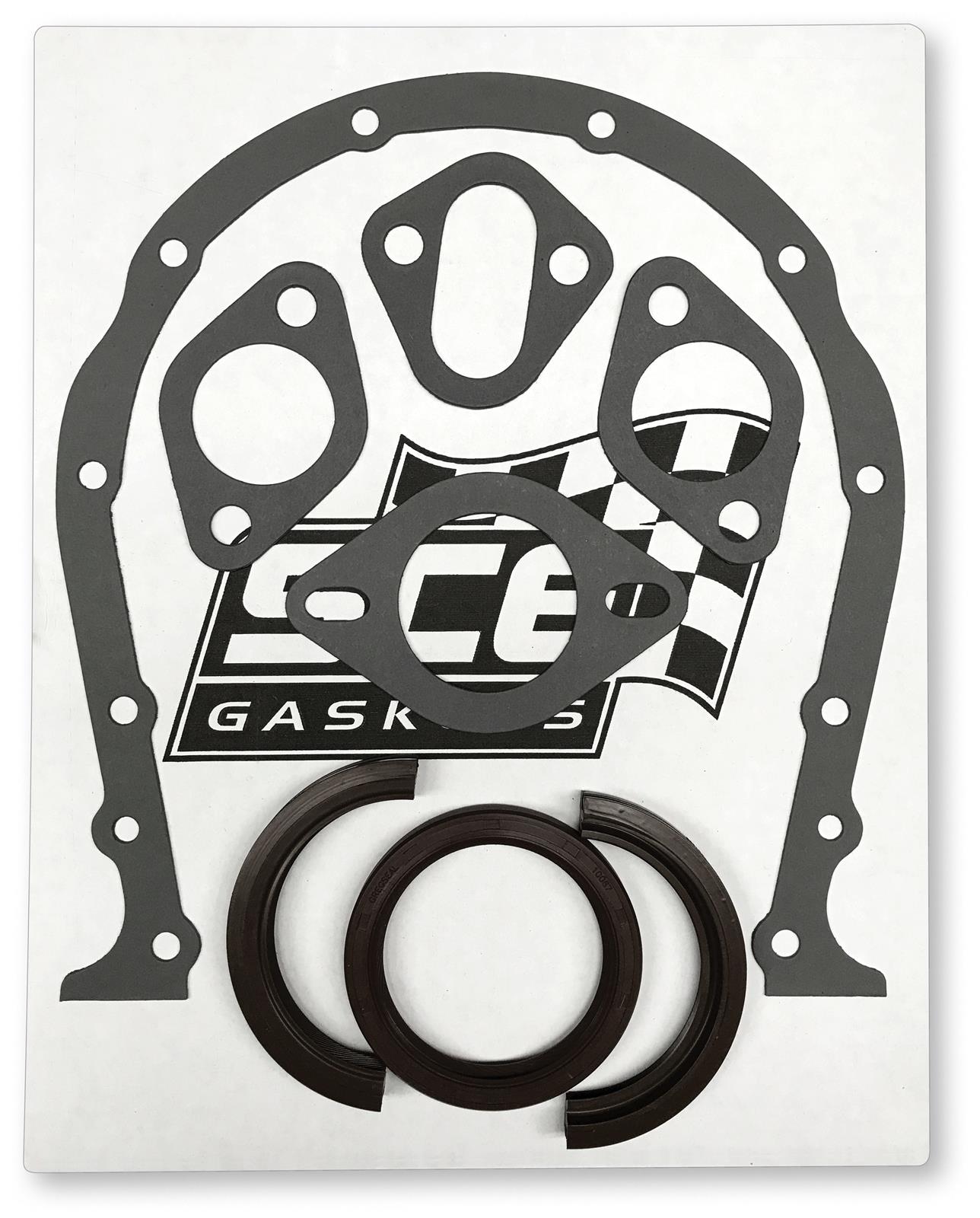 SCE Short Block Base Sets 41303 Gaskets, Set, Chevy, Big Block, Mark IV, Viton Rear Main Seal, Two-Piece, Set