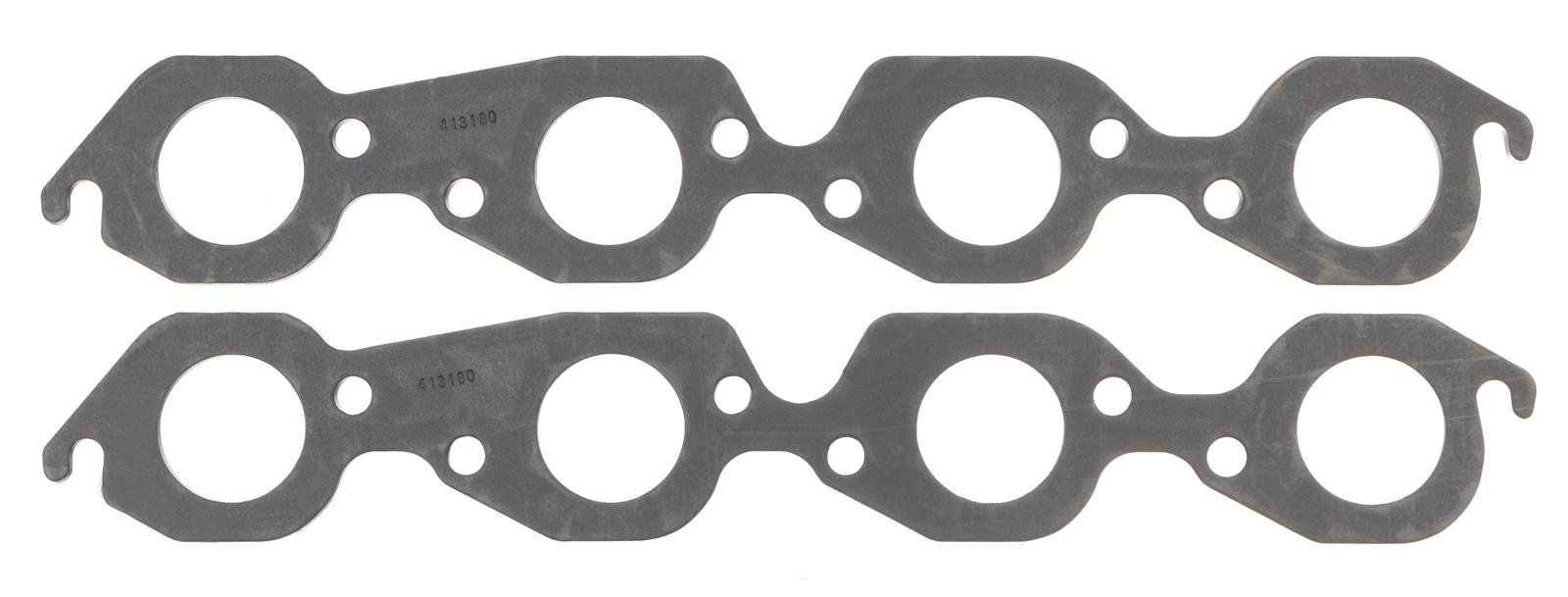SCE Graph-Form Premium Header Gaskets 413180 Exhaust Gaskets, Header, Hi-Density/Hi-Temp Graphite, Round Port, Chevy Big Block , Set