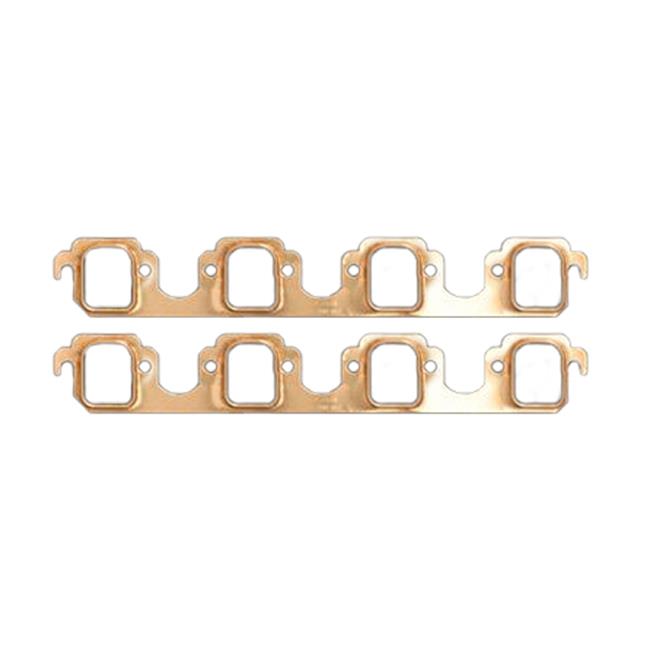 SCE Pro Copper Embossed Exhaust Gaskets 4135 Gaskets, Header, Copper, Ford, Big Block 385 Series, Pair
