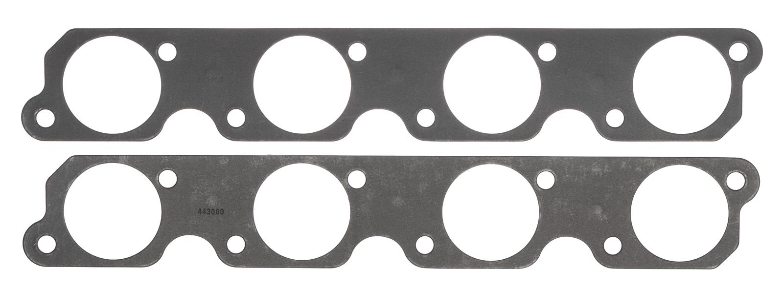 SCE Graph-Form Premium Header Gaskets 443080 and Exhaust Manifold Gaskets, Premium, High-density/Hi-temp Graphite, Round Port, for Sonny's 5.30 in. Bore Center Heads, V8, Pair