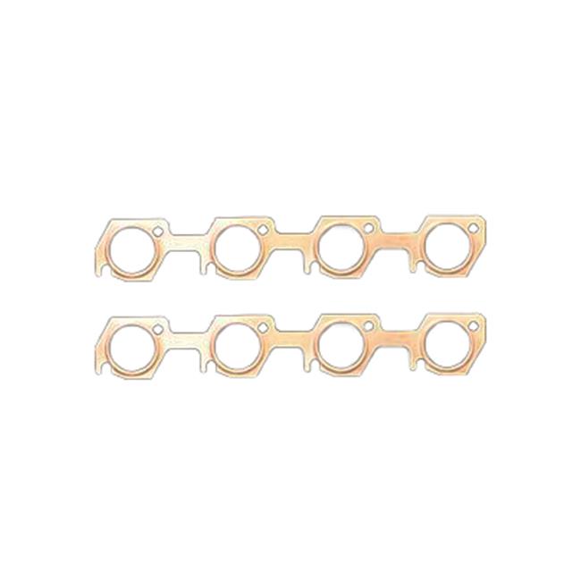 SCE Pro Copper Embossed Exhaust Gaskets 4836 Header and Manifold Gaskets, Embossed, Trick Flow® R-port Port, Ford, Lincoln, Mercury, Small Block Windsor, Pair